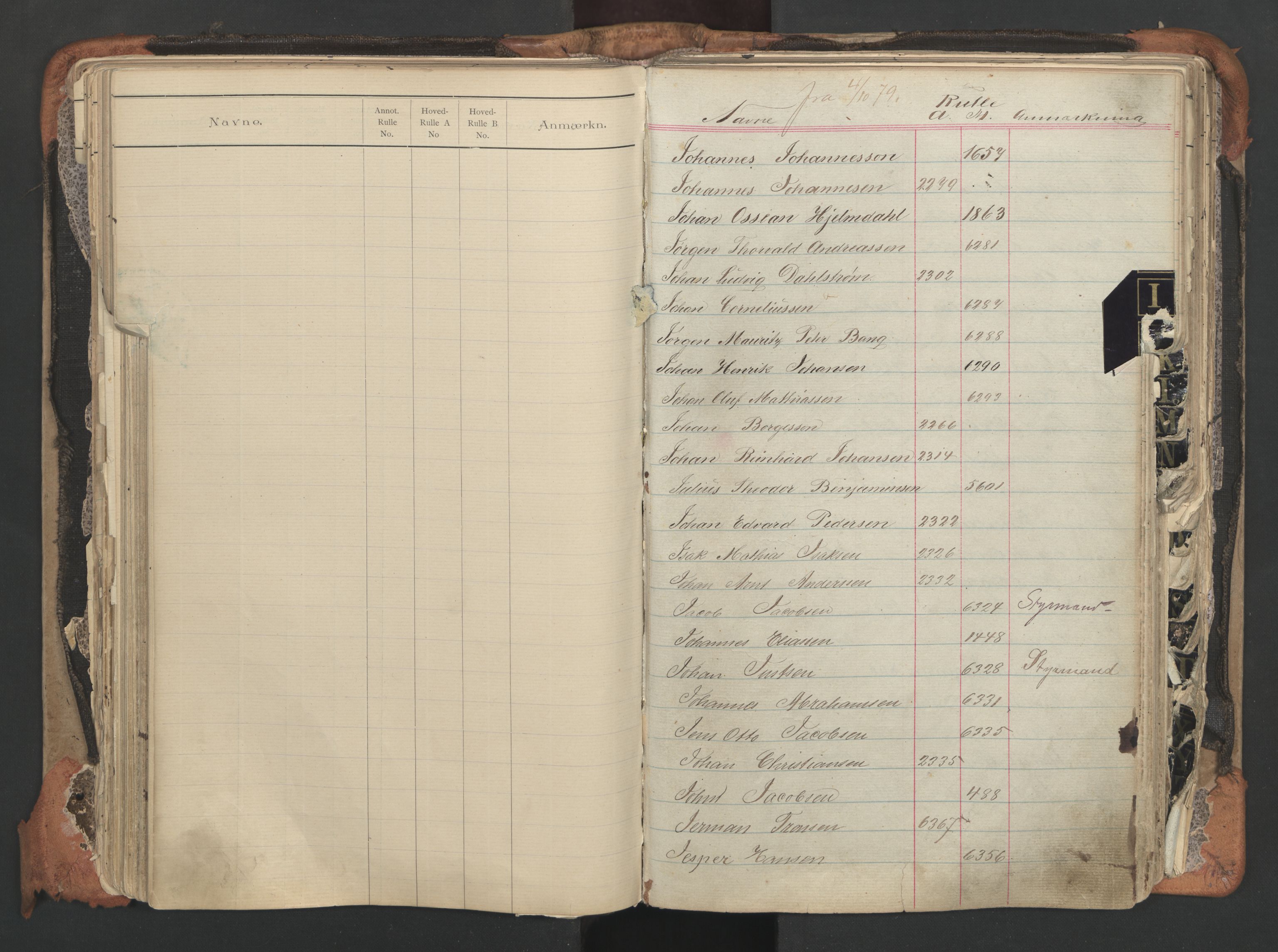 Tønsberg innrulleringskontor, AV/SAKO-A-786/G/Ga/L0001: Register til annotasjons- og hovedrulle, 1879-1906, p. 152