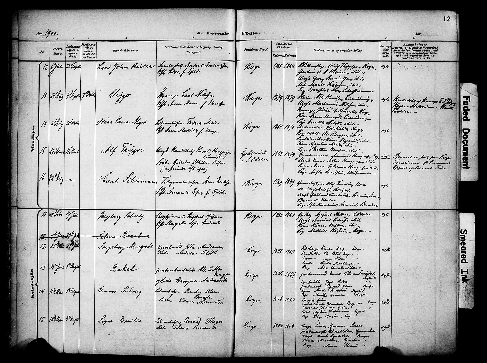 Vinger prestekontor, AV/SAH-PREST-024/H/Ha/Haa/L0016: Parish register (official) no. 16, 1898-1920, p. 12