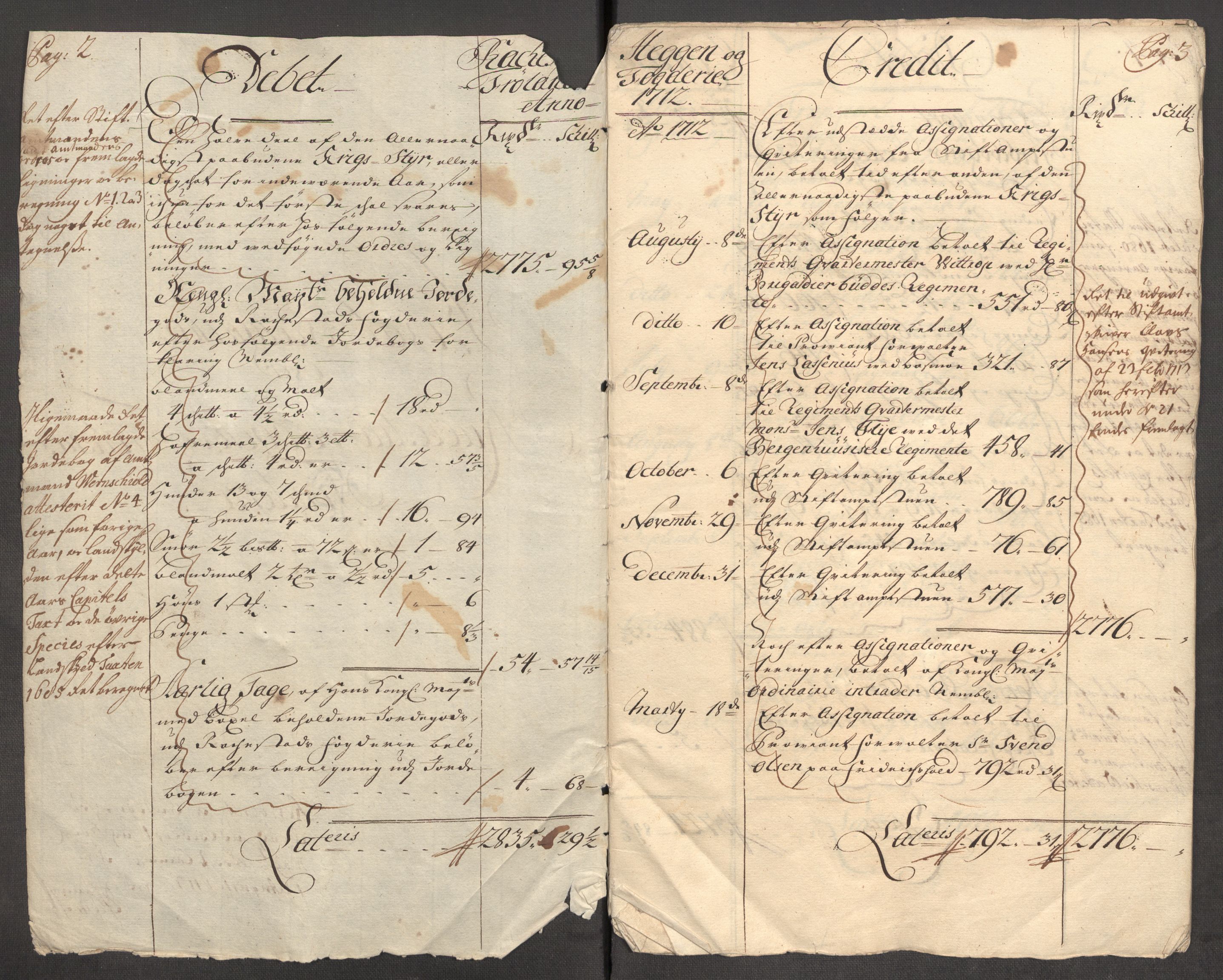 Rentekammeret inntil 1814, Reviderte regnskaper, Fogderegnskap, RA/EA-4092/R07/L0305: Fogderegnskap Rakkestad, Heggen og Frøland, 1712, p. 5