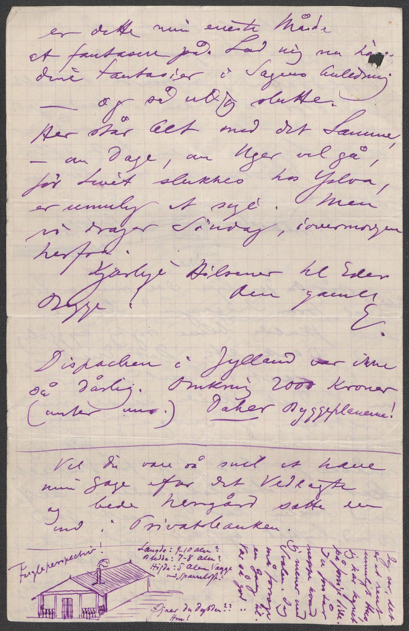 Beyer, Frants, AV/RA-PA-0132/F/L0001: Brev fra Edvard Grieg til Frantz Beyer og "En del optegnelser som kan tjene til kommentar til brevene" av Marie Beyer, 1872-1907, p. 185