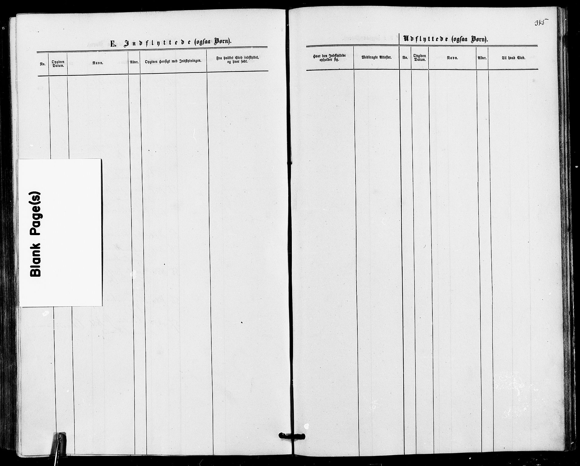 Askim prestekontor Kirkebøker, AV/SAO-A-10900/F/Fa/L0006: Parish register (official) no. 6, 1874-1881, p. 345