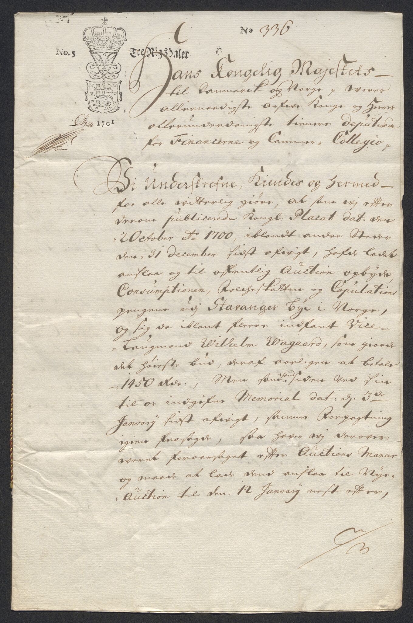 Rentekammeret inntil 1814, Reviderte regnskaper, Byregnskaper, AV/RA-EA-4066/R/Ro/L0333: [O25] Konsumpsjonsregnskap, 1690-1704, p. 144