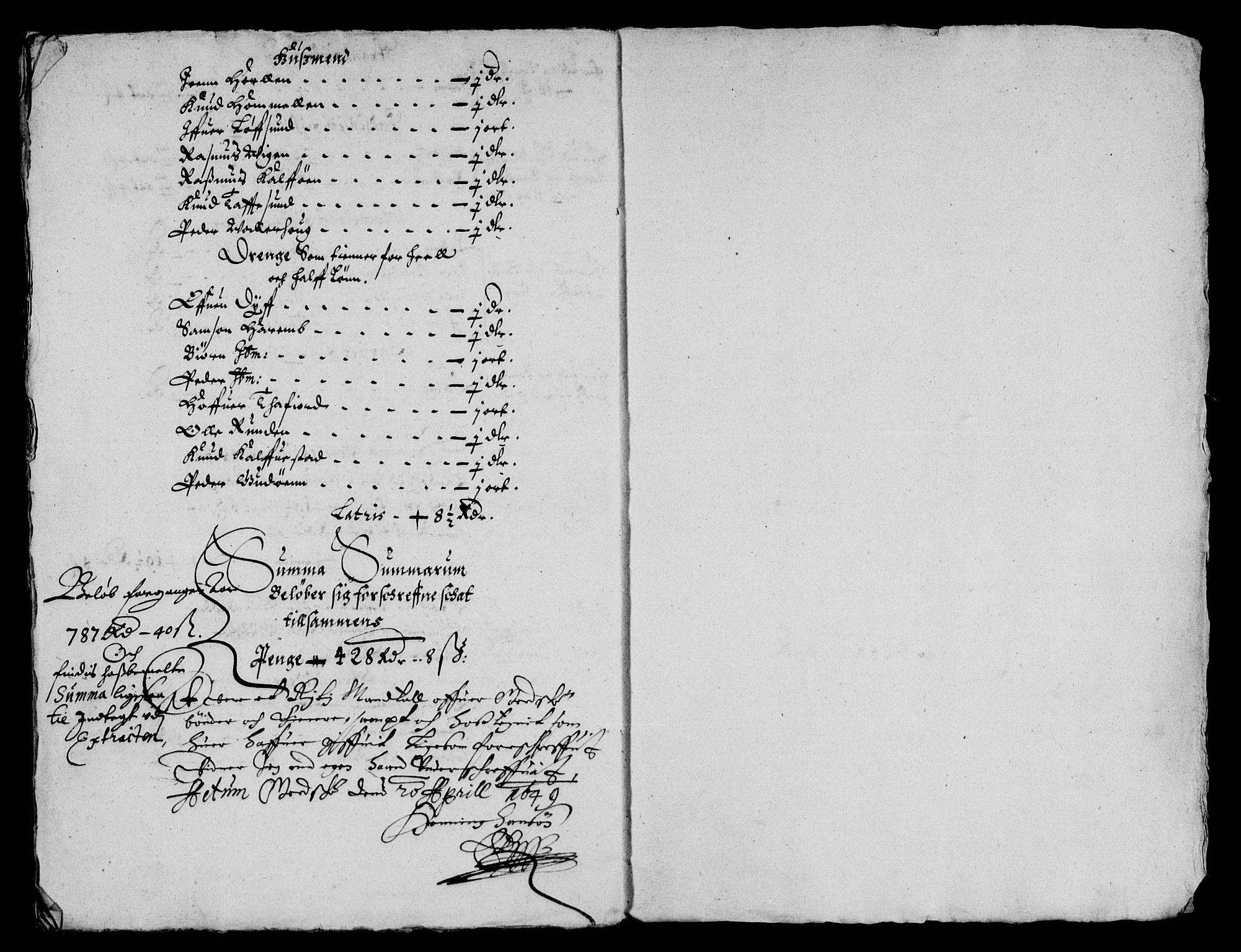 Rentekammeret inntil 1814, Reviderte regnskaper, Lensregnskaper, AV/RA-EA-5023/R/Rb/Rbt/L0113: Bergenhus len, 1648-1650