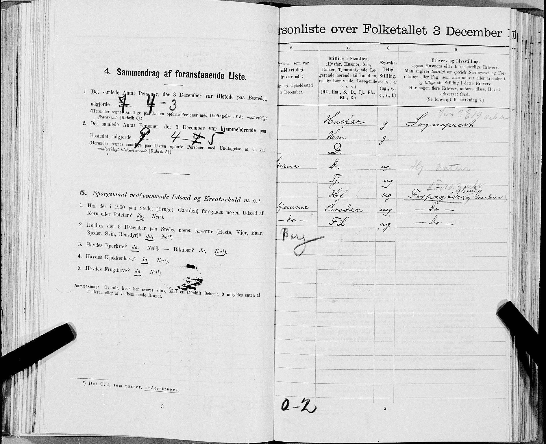 SAT, 1900 census for Snåsa, 1900, p. 334