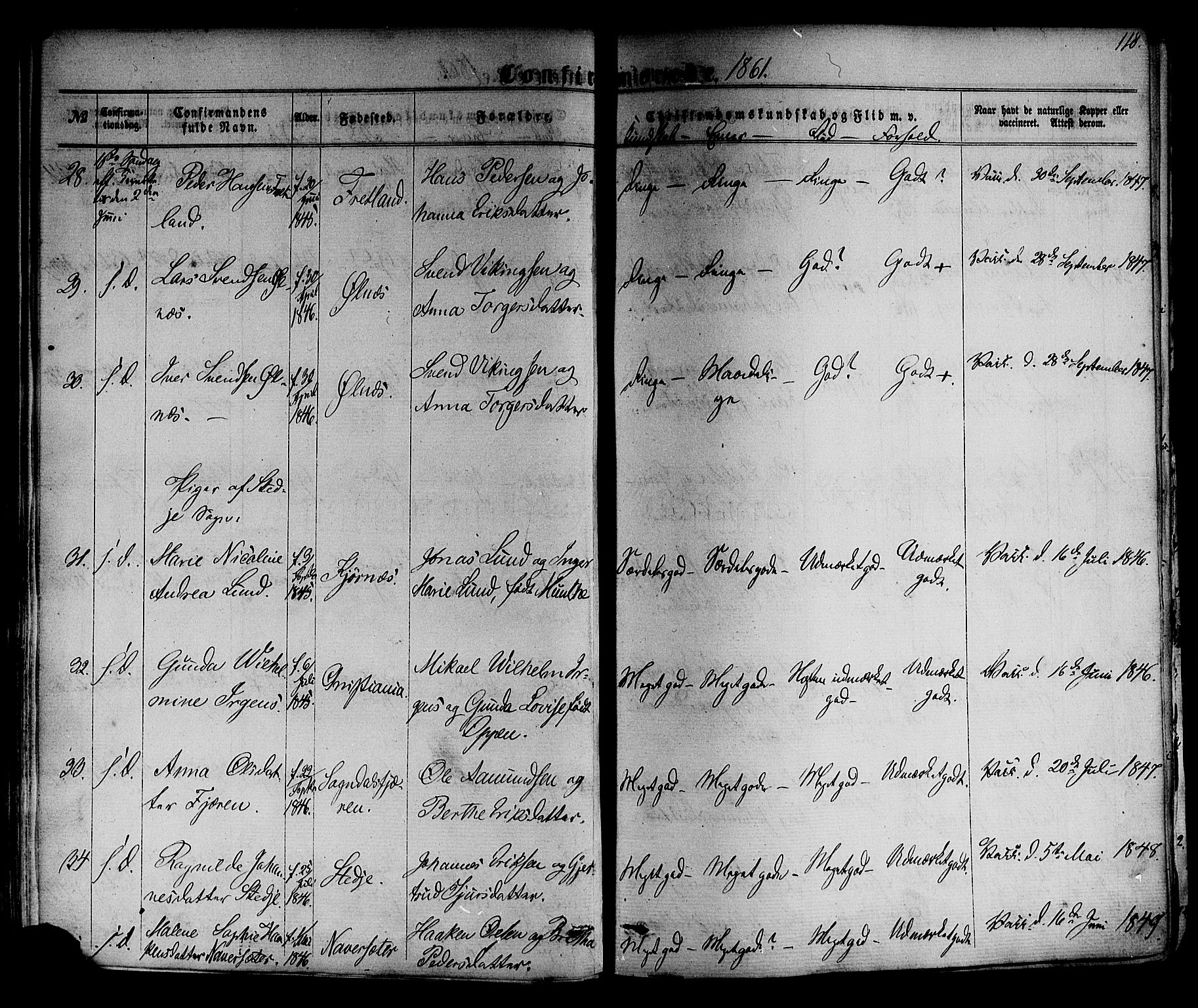 Sogndal sokneprestembete, AV/SAB-A-81301/H/Haa/Haaa/L0013: Parish register (official) no. A 13, 1859-1877, p. 118