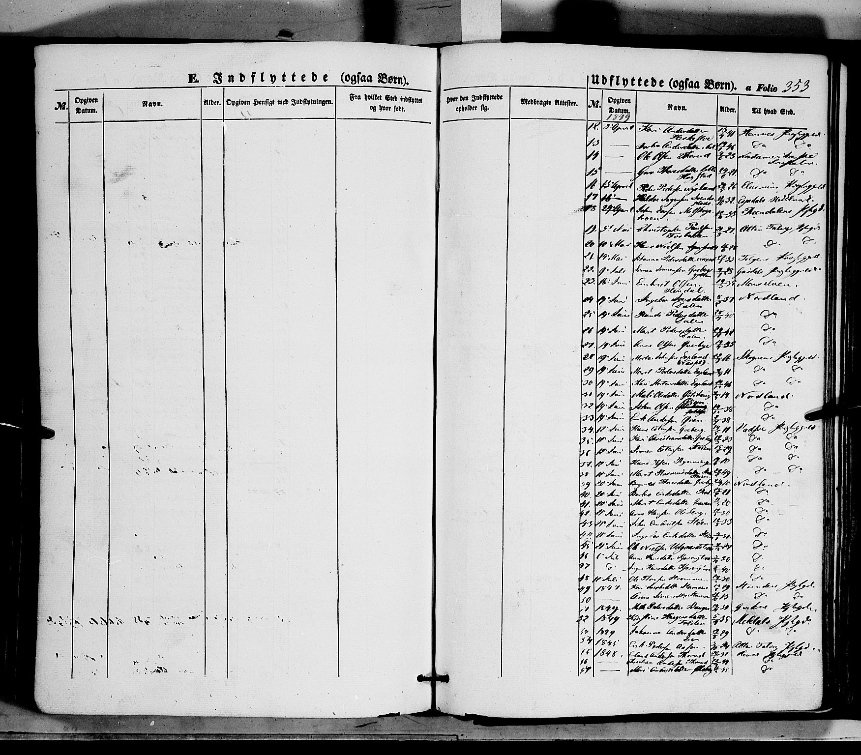 Tynset prestekontor, AV/SAH-PREST-058/H/Ha/Haa/L0020: Parish register (official) no. 20, 1848-1862, p. 353