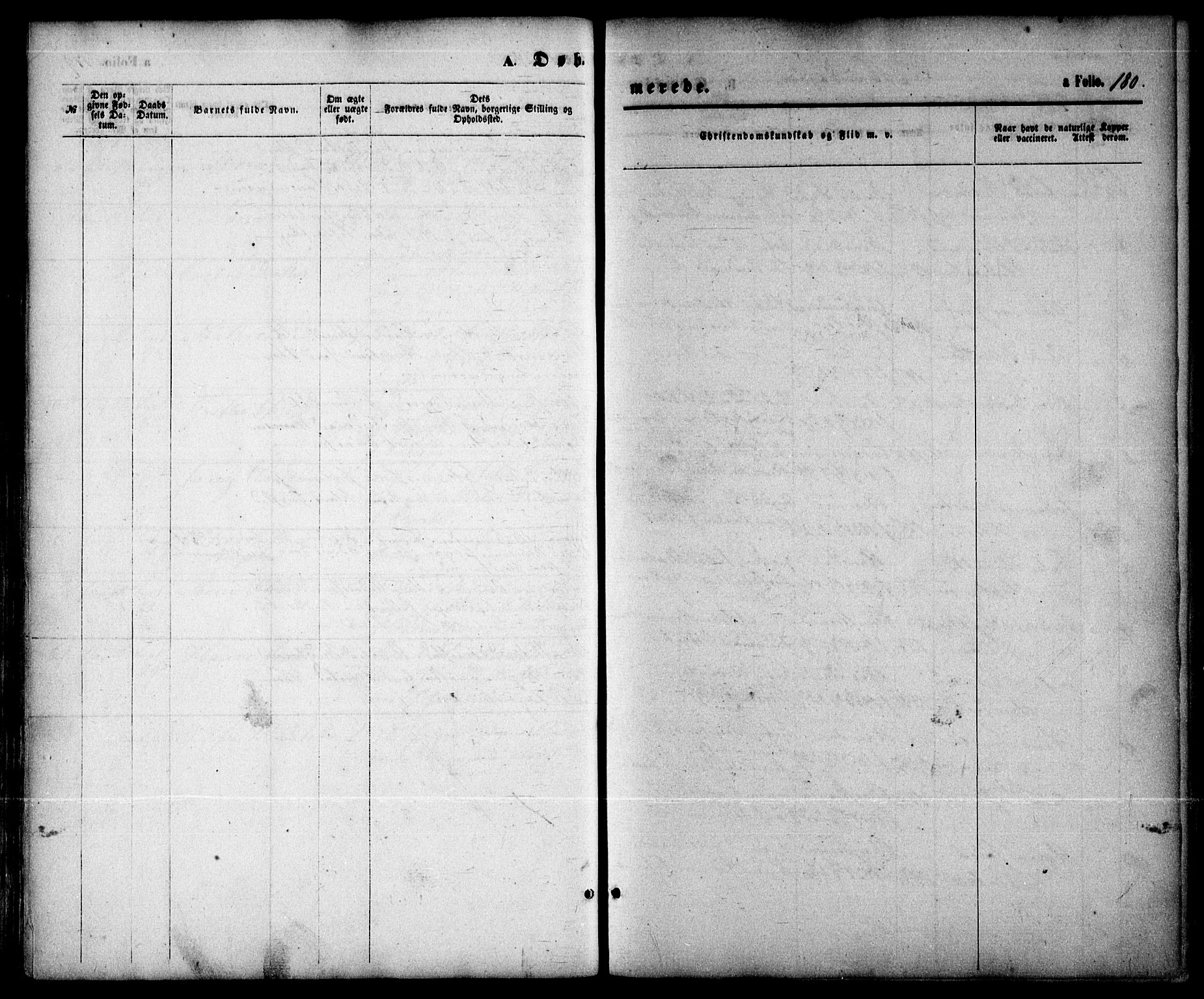 Arendal sokneprestkontor, Trefoldighet, SAK/1111-0040/F/Fa/L0007: Parish register (official) no. A 7, 1868-1878, p. 180
