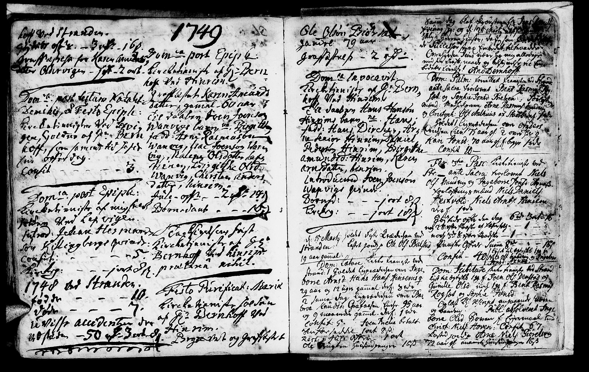 Ministerialprotokoller, klokkerbøker og fødselsregistre - Nord-Trøndelag, AV/SAT-A-1458/701/L0002: Parish register (official) no. 701A02 /2, 1738-1752