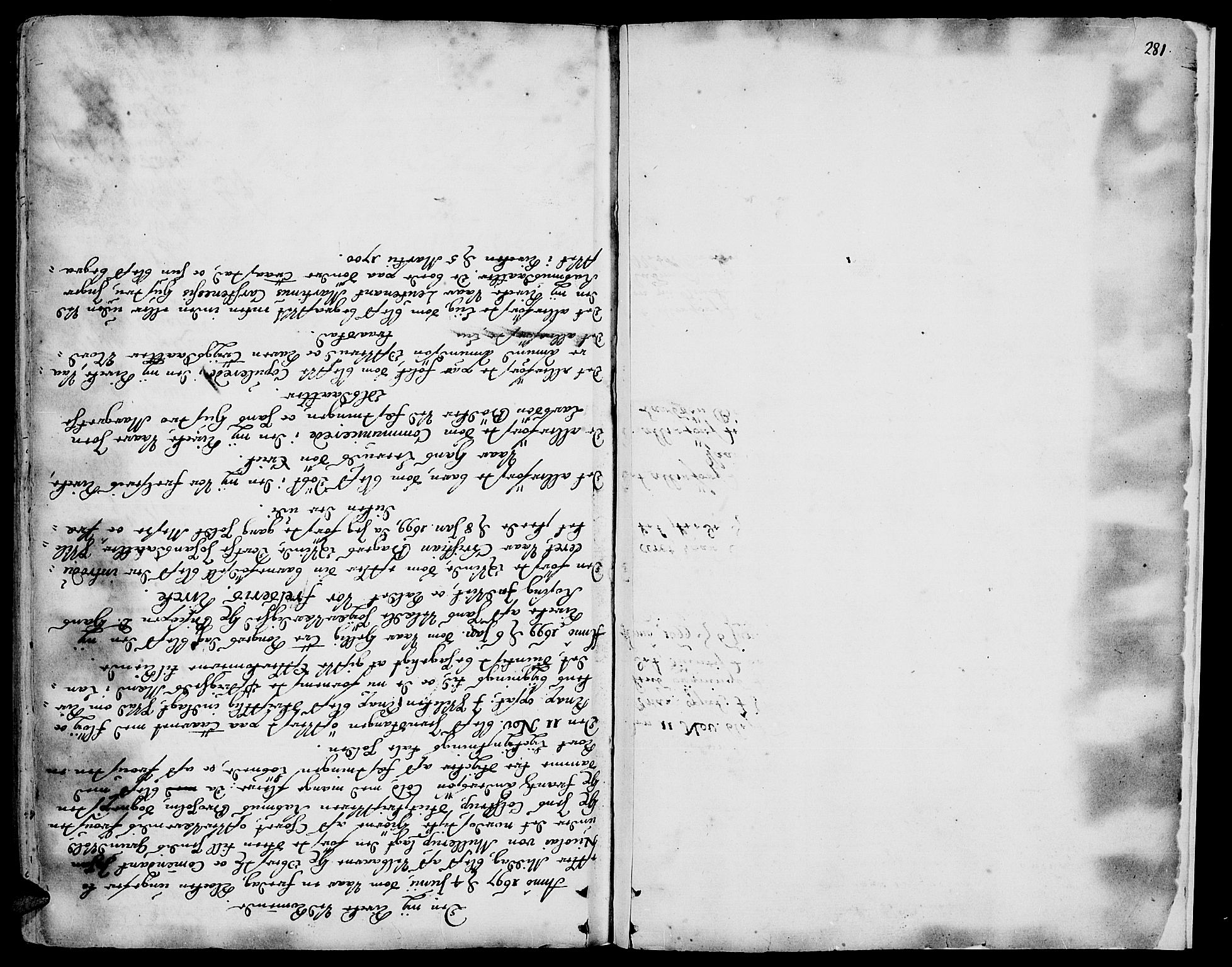 Vinger prestekontor, AV/SAH-PREST-024/H/Ha/Haa/L0001: Parish register (official) no. 1, 1689-1729, p. 281