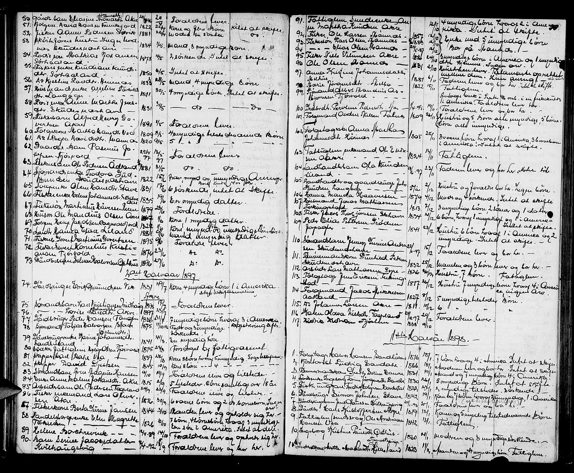 Karmsund sorenskriveri, AV/SAST-A-100311/01/IV/IVAB/L0002: DØDSFALLSPROT. SKUD/AV/TORV/SKJOLD/TYSVÆR, 1862-1901, p. 49b-50a