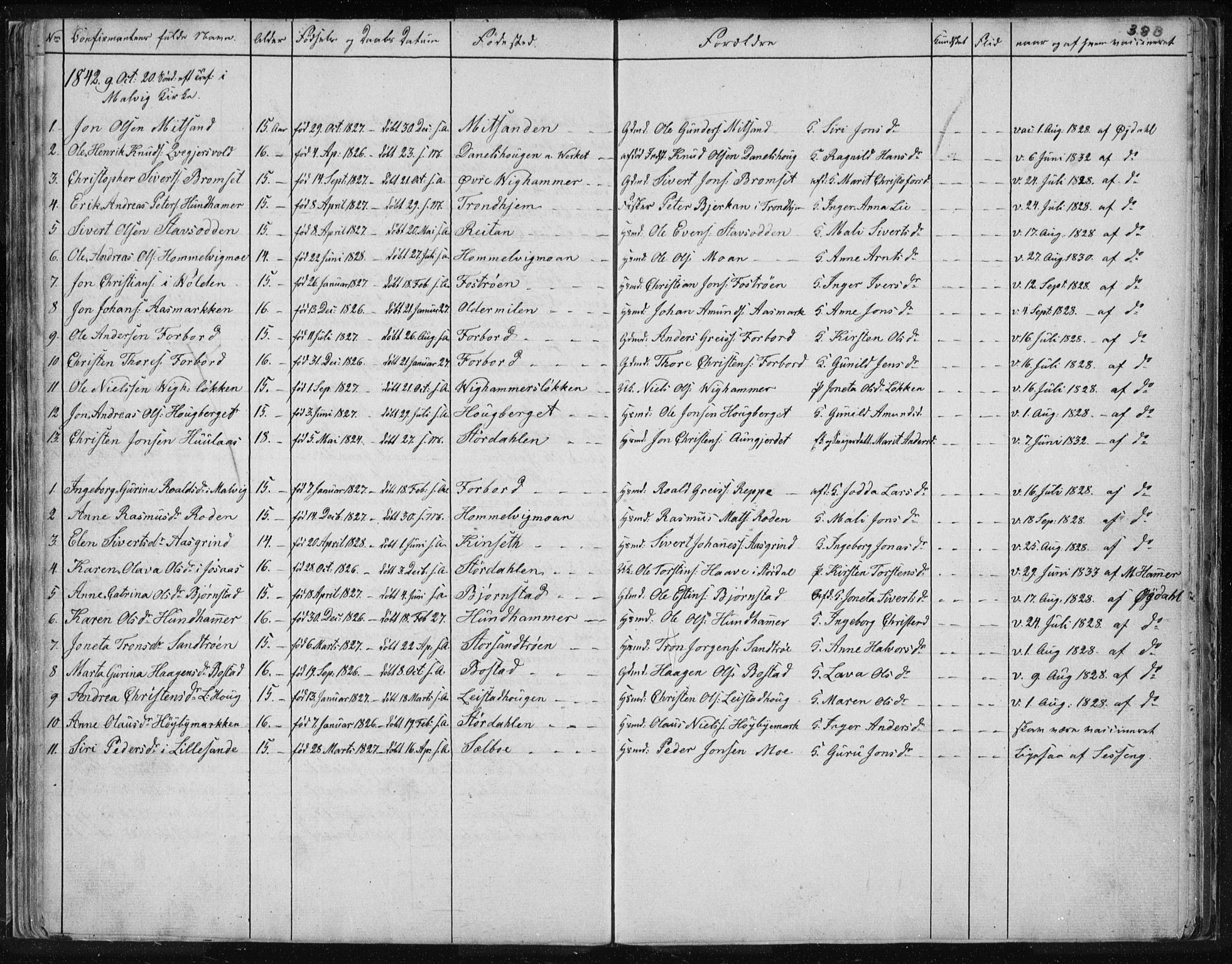 Ministerialprotokoller, klokkerbøker og fødselsregistre - Sør-Trøndelag, SAT/A-1456/616/L0405: Parish register (official) no. 616A02, 1831-1842, p. 38B