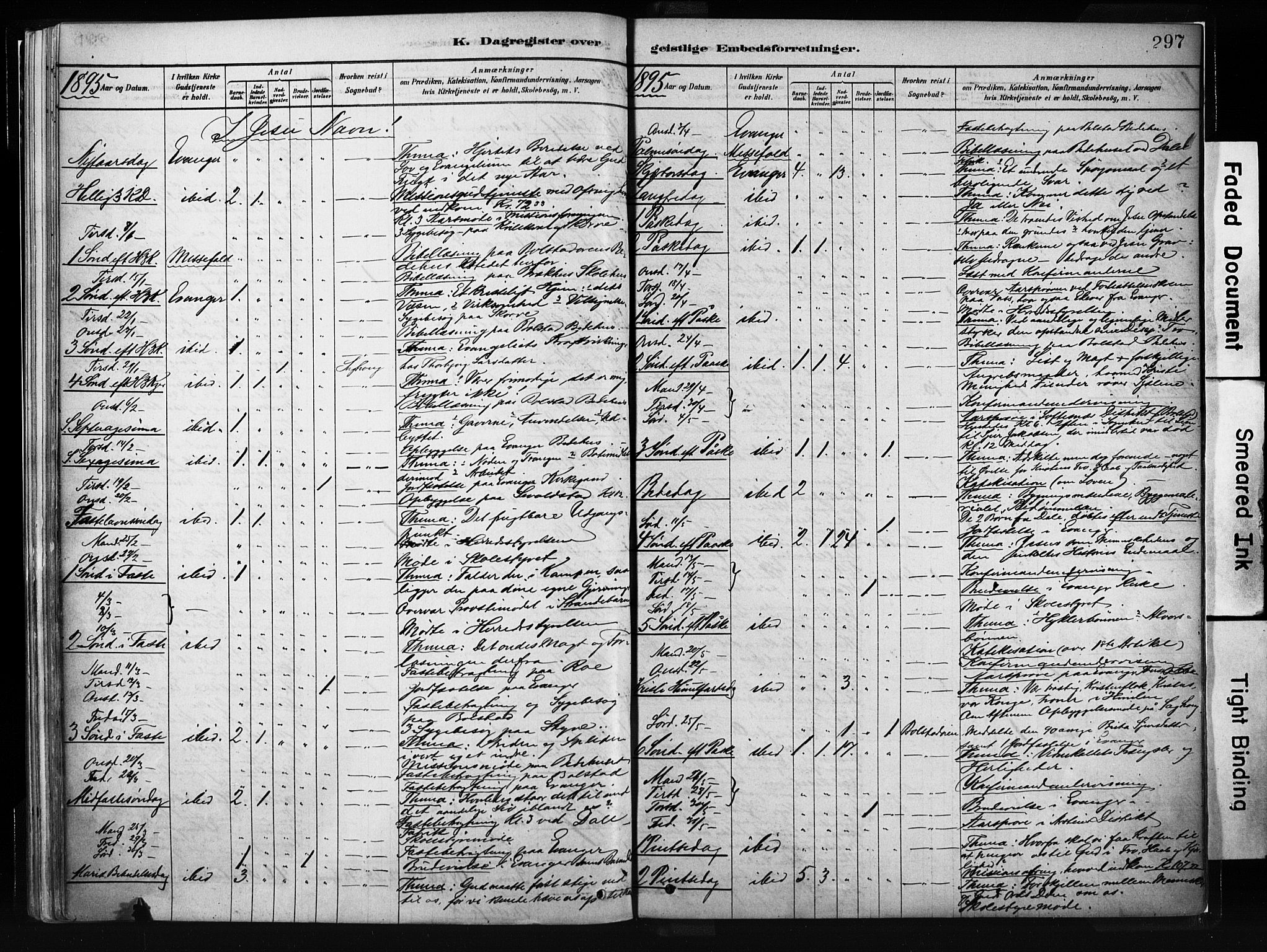 Evanger sokneprestembete, SAB/A-99924: Parish register (official) no. A 1, 1877-1899, p. 297
