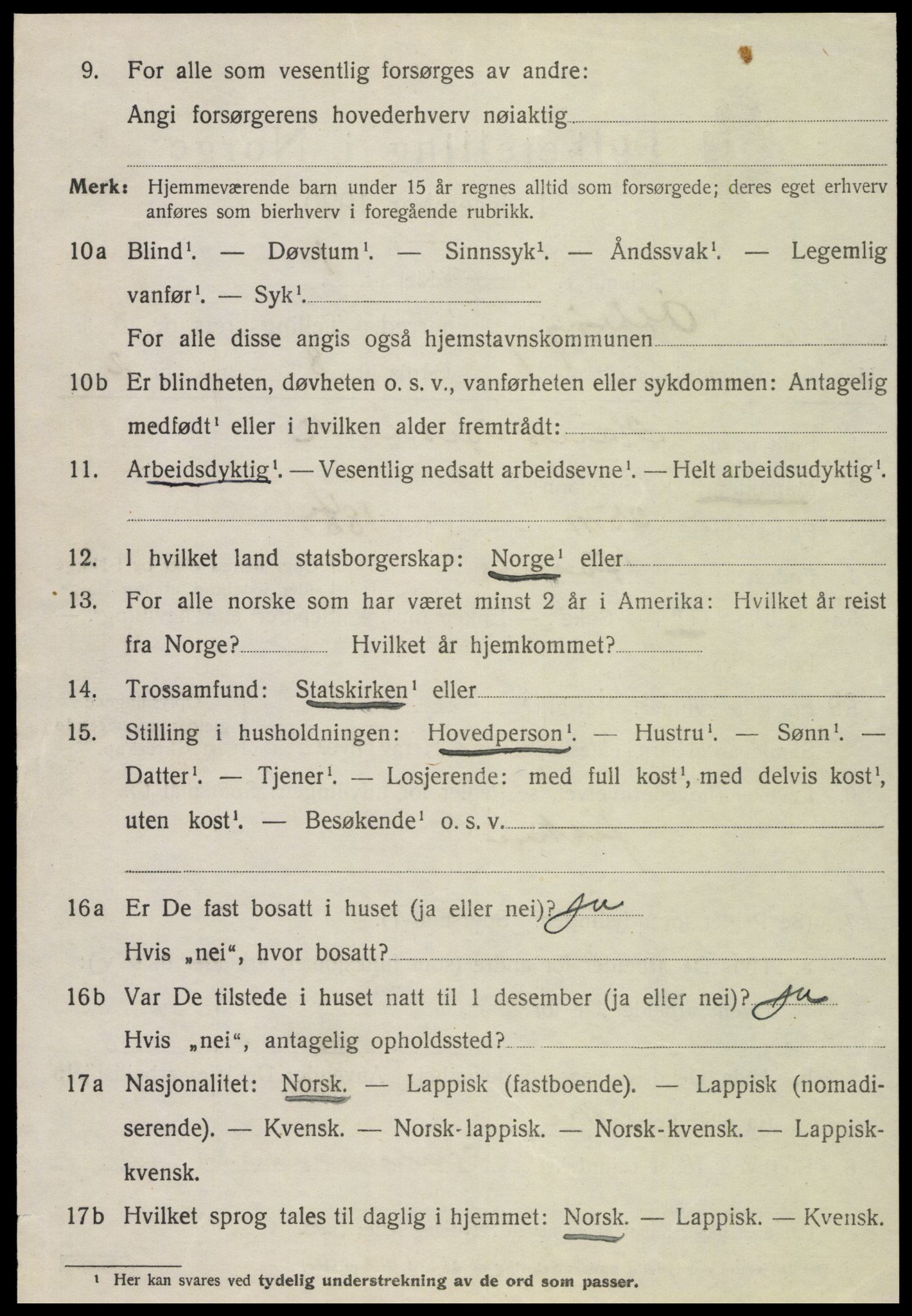 SAT, 1920 census for Otterøy, 1920, p. 2928