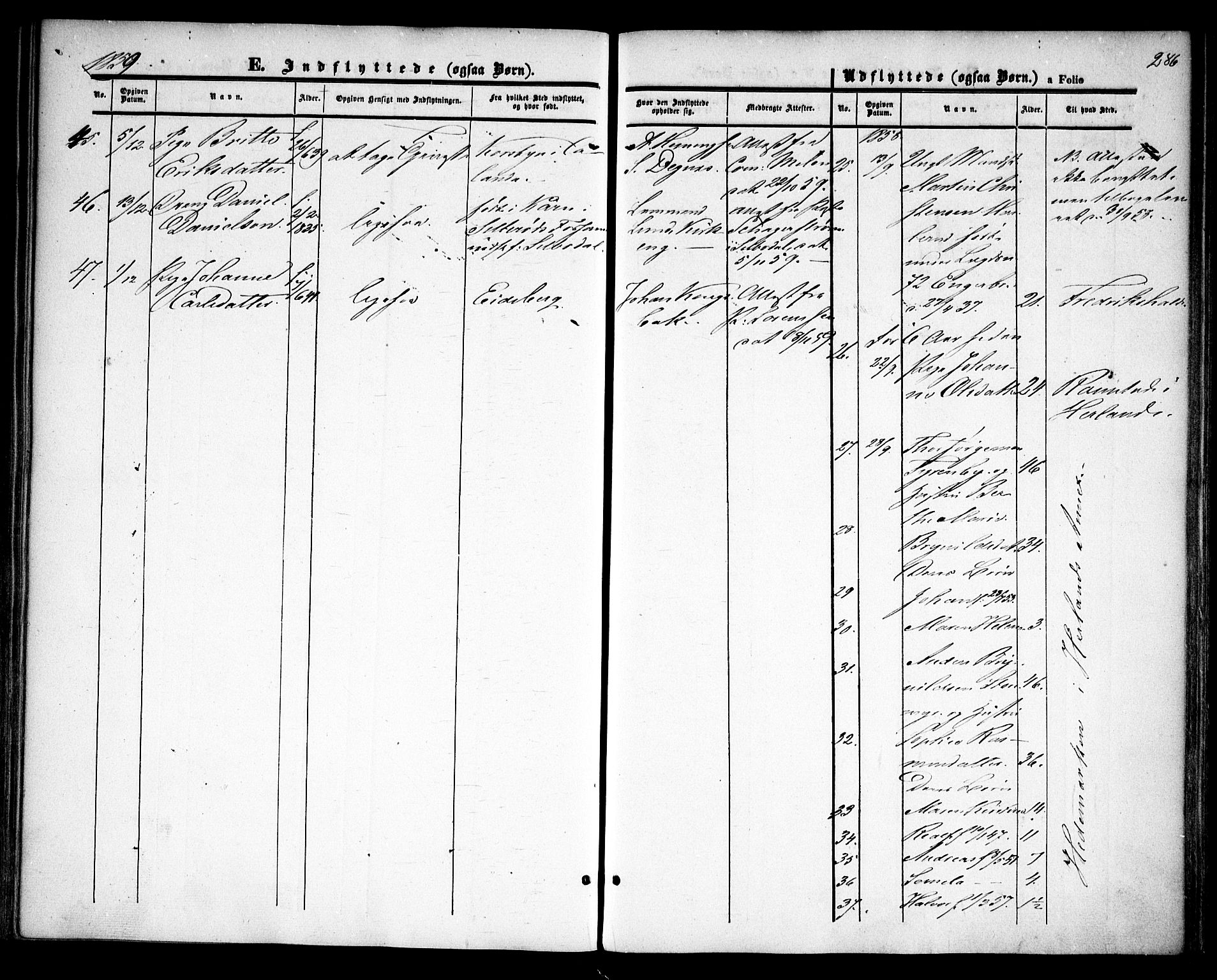 Rødenes prestekontor Kirkebøker, AV/SAO-A-2005/F/Fa/L0006: Parish register (official) no. I 6, 1850-1859, p. 286