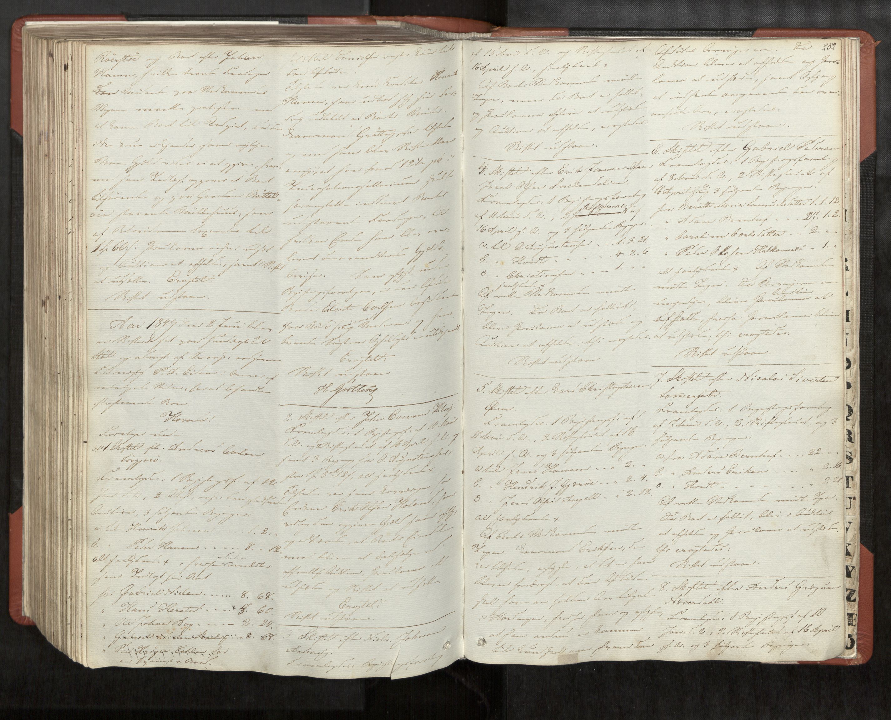 Helgeland sorenskriveri, AV/SAT-A-0004/3/3A/L0103: Skifteprotokoll 48, 1844-1850, p. 252