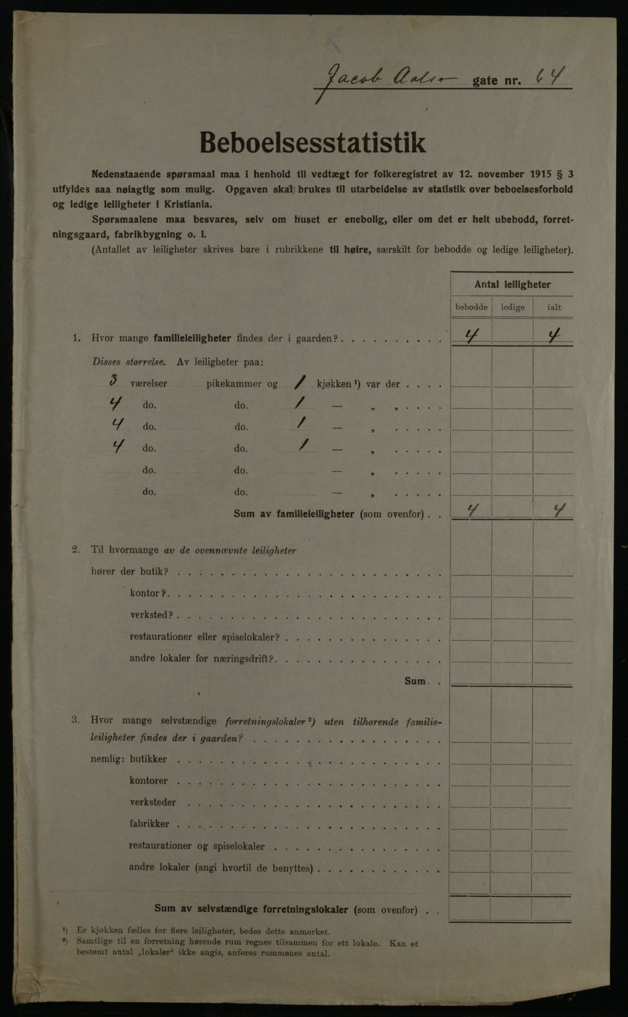 OBA, Municipal Census 1923 for Kristiania, 1923, p. 51010