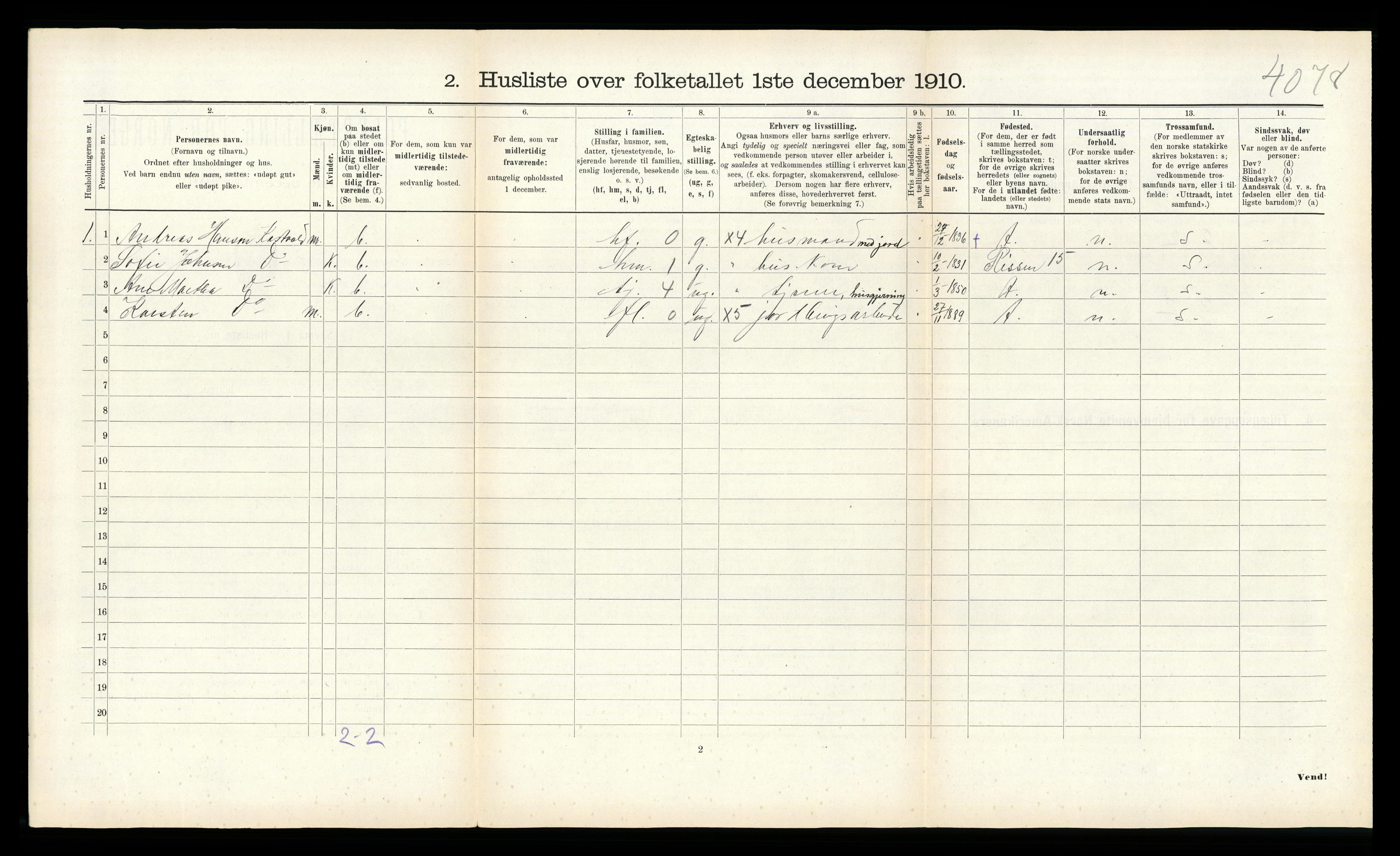 RA, 1910 census for Leksvik, 1910, p. 179