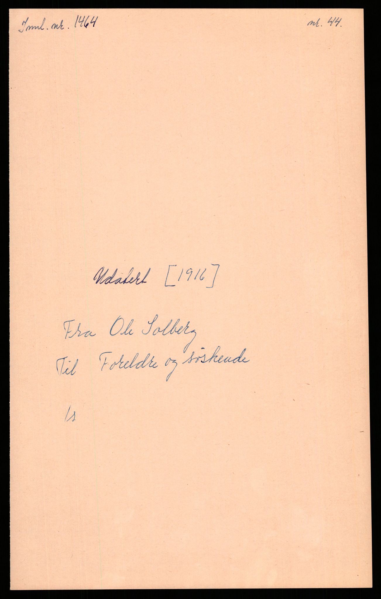 Samlinger til kildeutgivelse, Amerikabrevene, AV/RA-EA-4057/F/L0009: Innlån fra Hedmark: Statsarkivet i Hamar - Wærenskjold, 1838-1914, p. 463