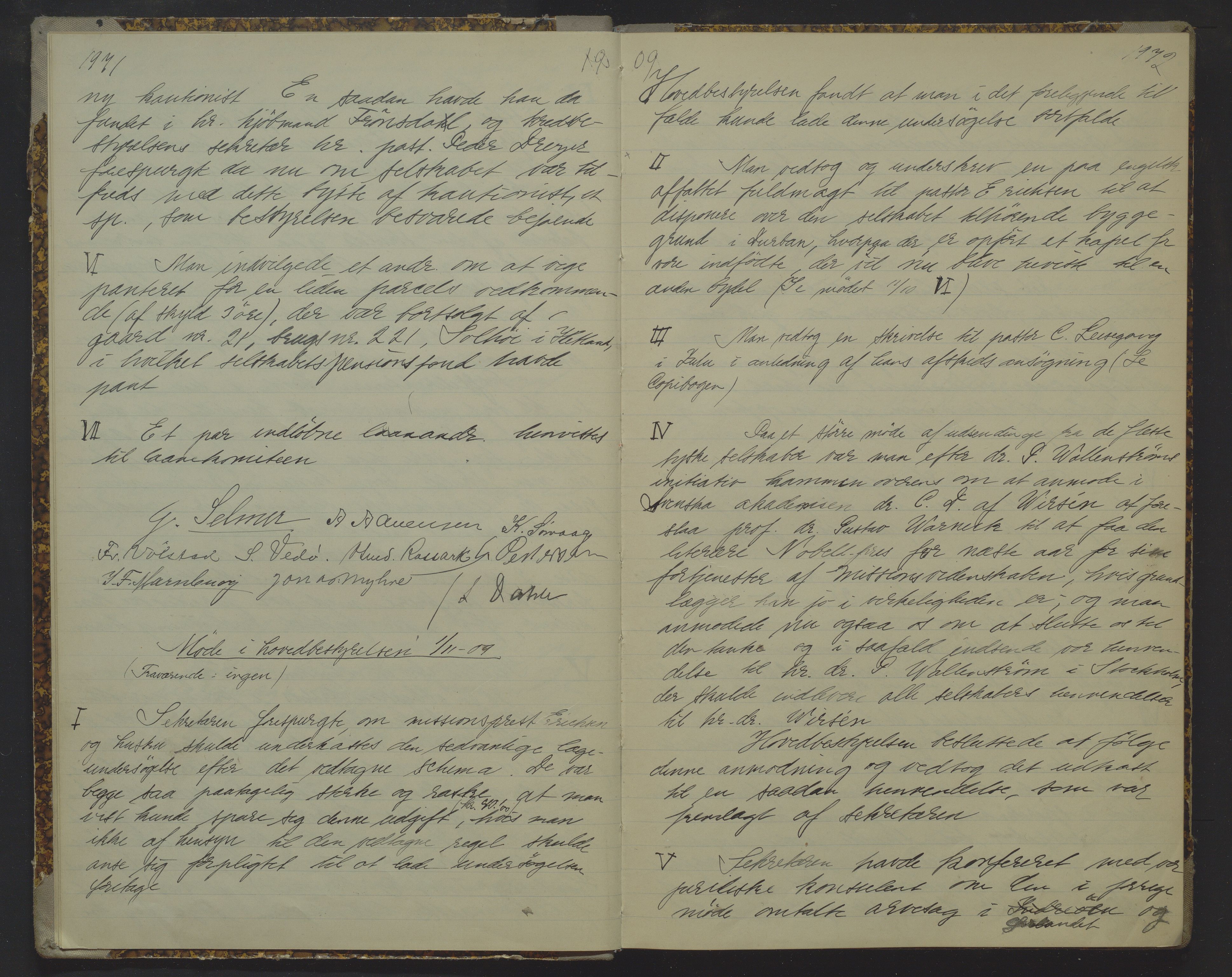 Det Norske Misjonsselskap - hovedadministrasjonen, VID/MA-A-1045/D/Da/Daa/L0019: Styreprotokoll nr. XIII, 25. oktober 1909 - 29. januar 1912, 1909-1912, p. 1971-1972
