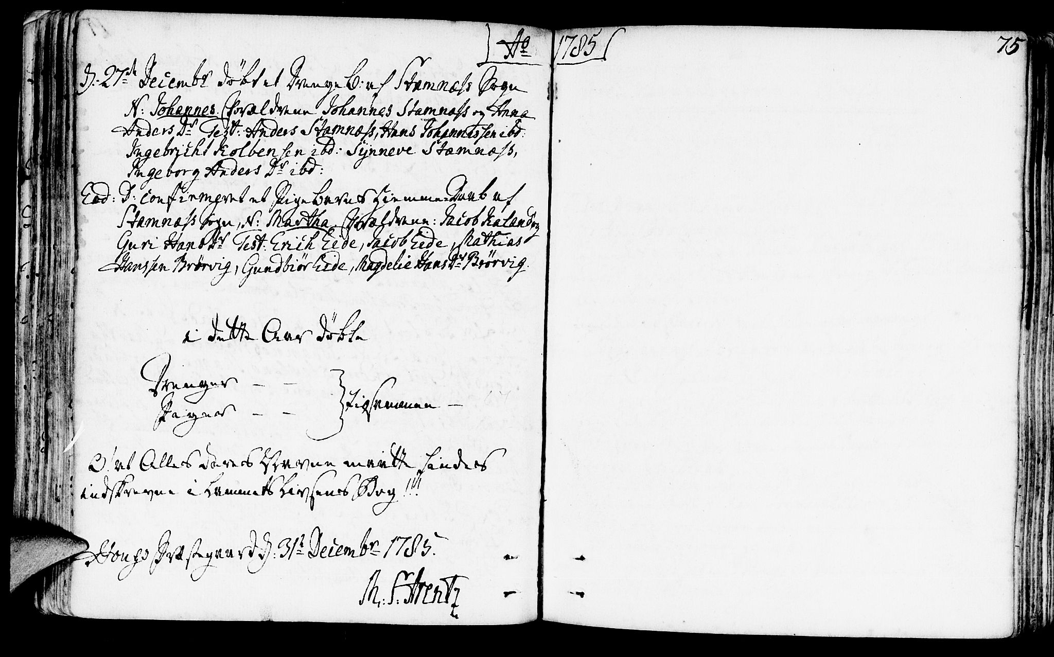 Haus sokneprestembete, AV/SAB-A-75601/H/Haa: Parish register (official) no. A 10, 1782-1796, p. 75