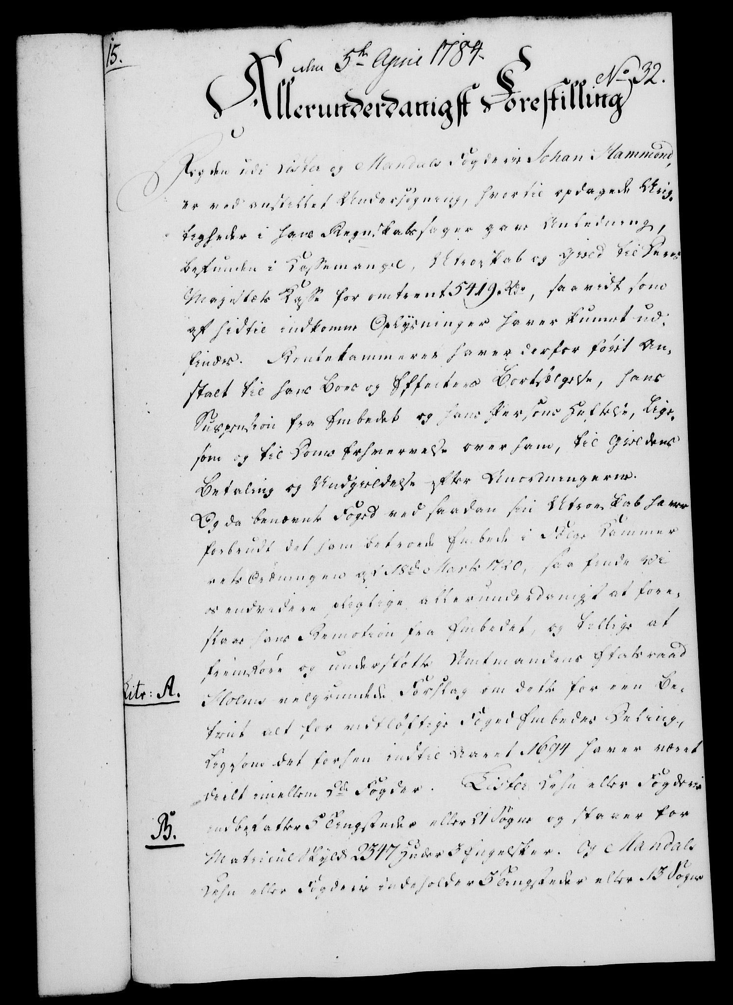 Rentekammeret, Kammerkanselliet, RA/EA-3111/G/Gf/Gfa/L0066: Norsk relasjons- og resolusjonsprotokoll (merket RK 52.66), 1784, p. 272