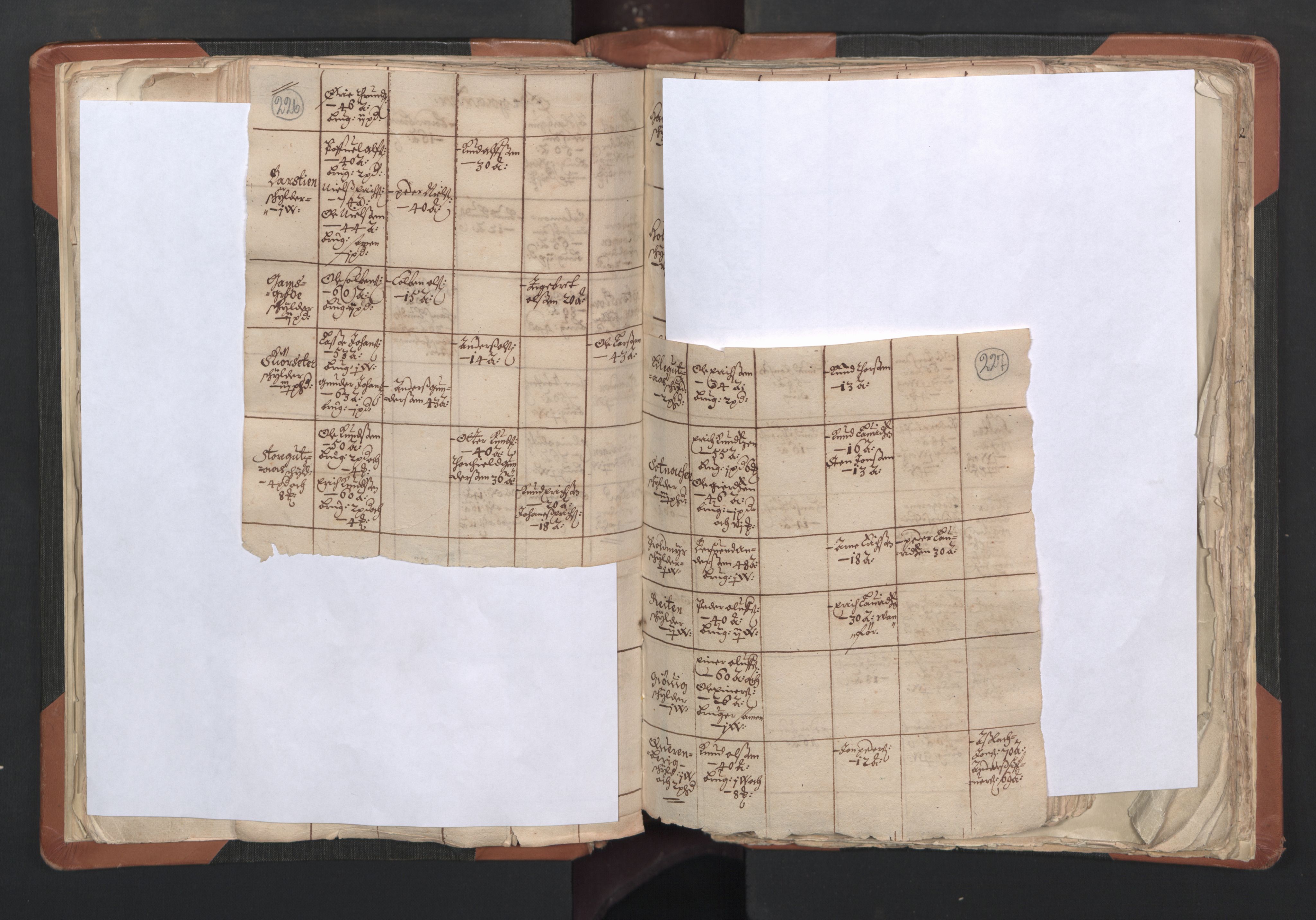 RA, Vicar's Census 1664-1666, no. 27: Romsdal deanery, 1664-1666, p. 226-227