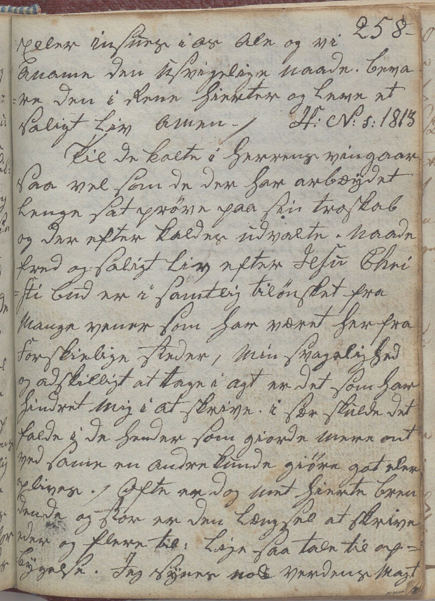 Heggtveitsamlingen, TMF/A-1007/H/L0047/0005: Kopibøker, brev etc.  / "MF I"(Kopibok frå Heggtveits samling), 1800-1823, p. 258