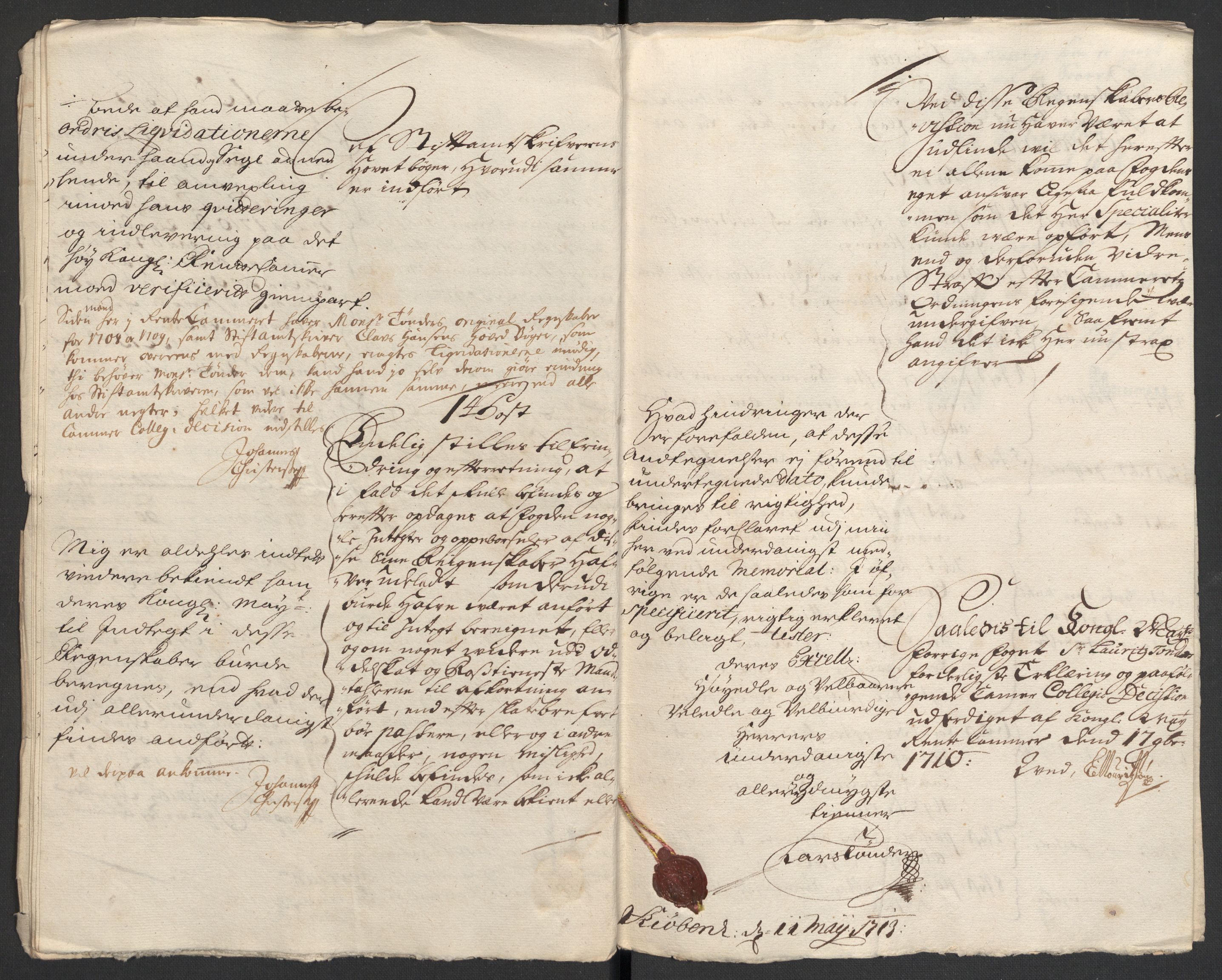 Rentekammeret inntil 1814, Reviderte regnskaper, Fogderegnskap, AV/RA-EA-4092/R23/L1468: Fogderegnskap Ringerike og Hallingdal, 1709-1710, p. 204