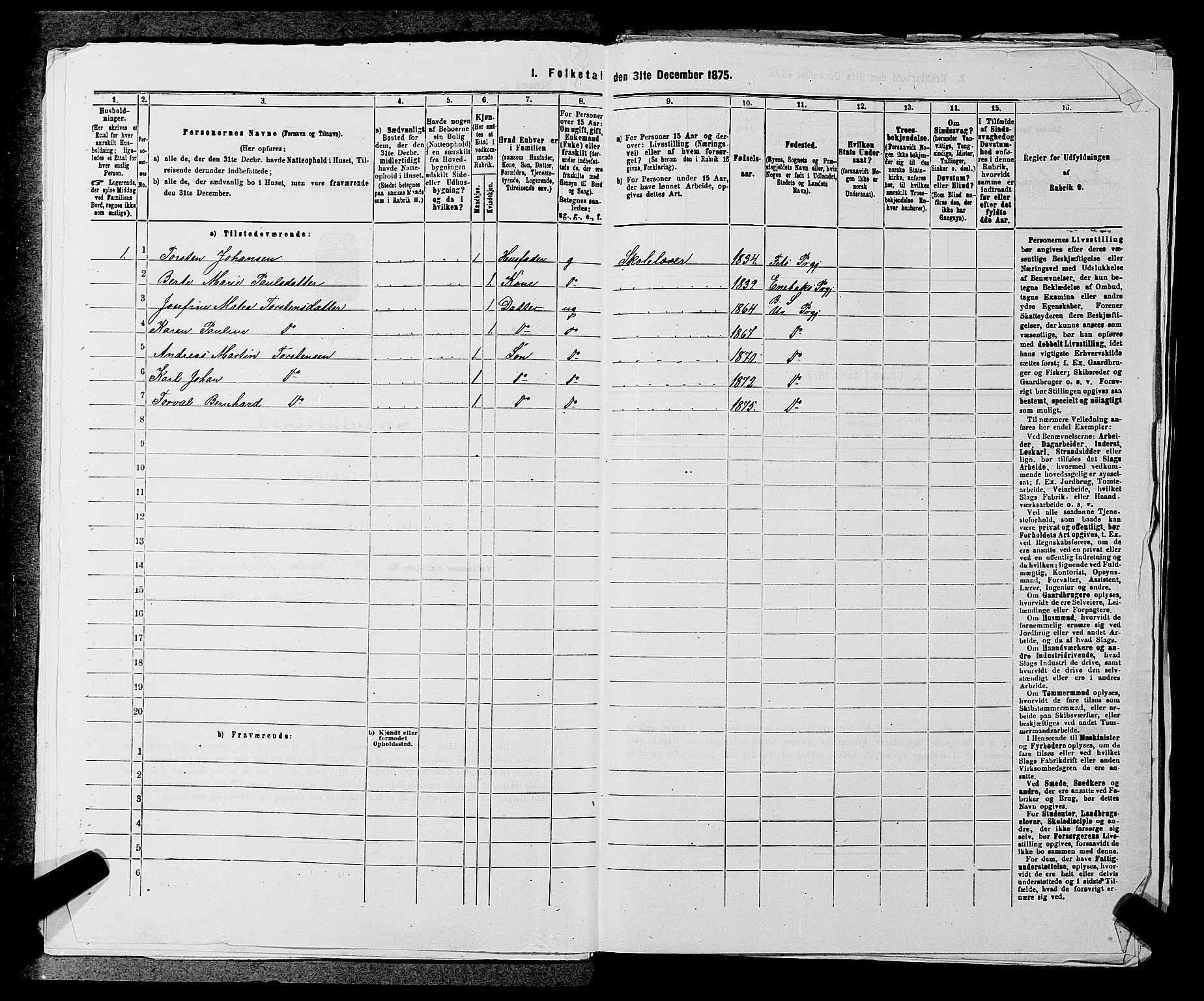 RA, 1875 census for 0224P Aurskog, 1875, p. 1520