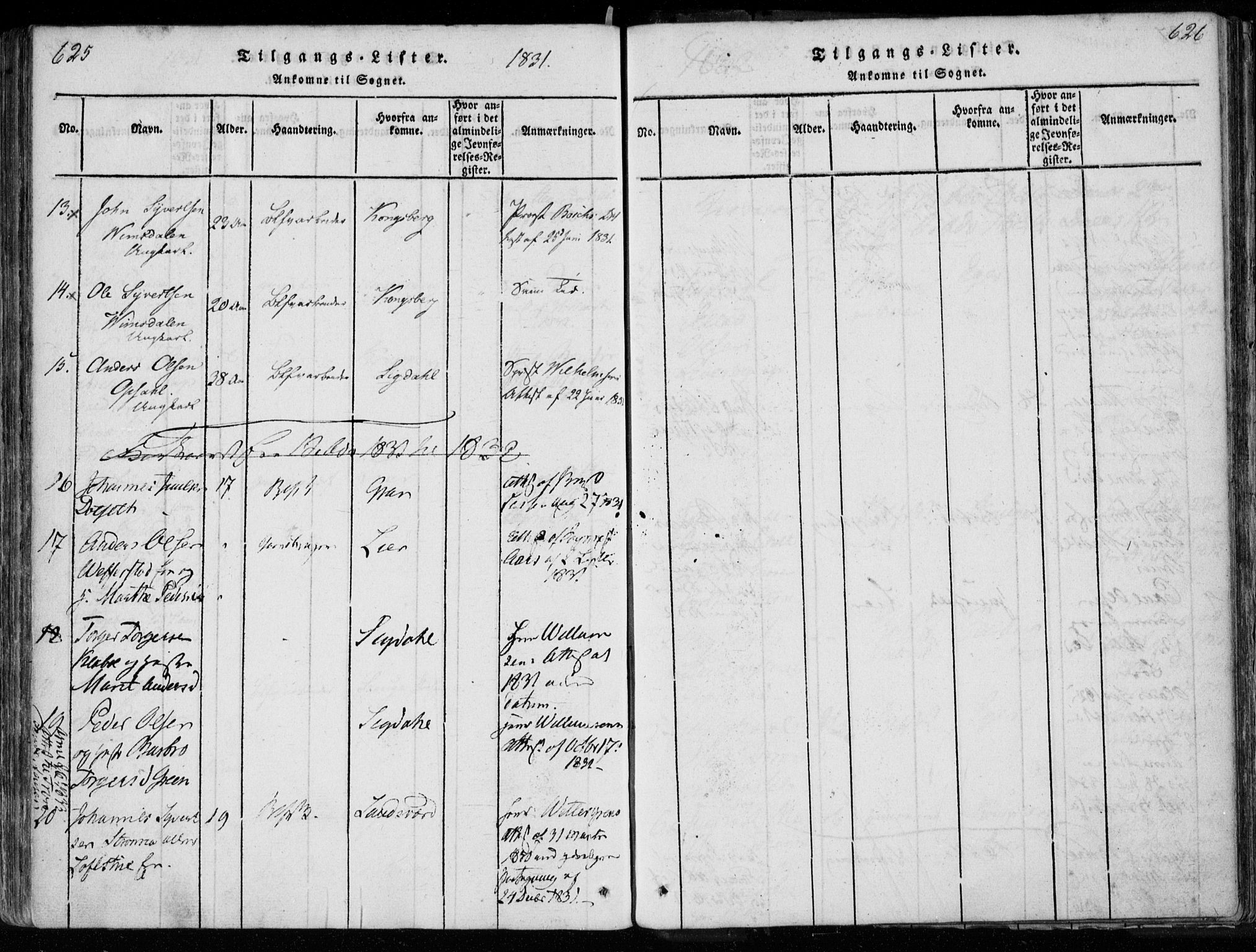 Modum kirkebøker, AV/SAKO-A-234/F/Fa/L0005: Parish register (official) no. 5, 1824-1841, p. 625-626