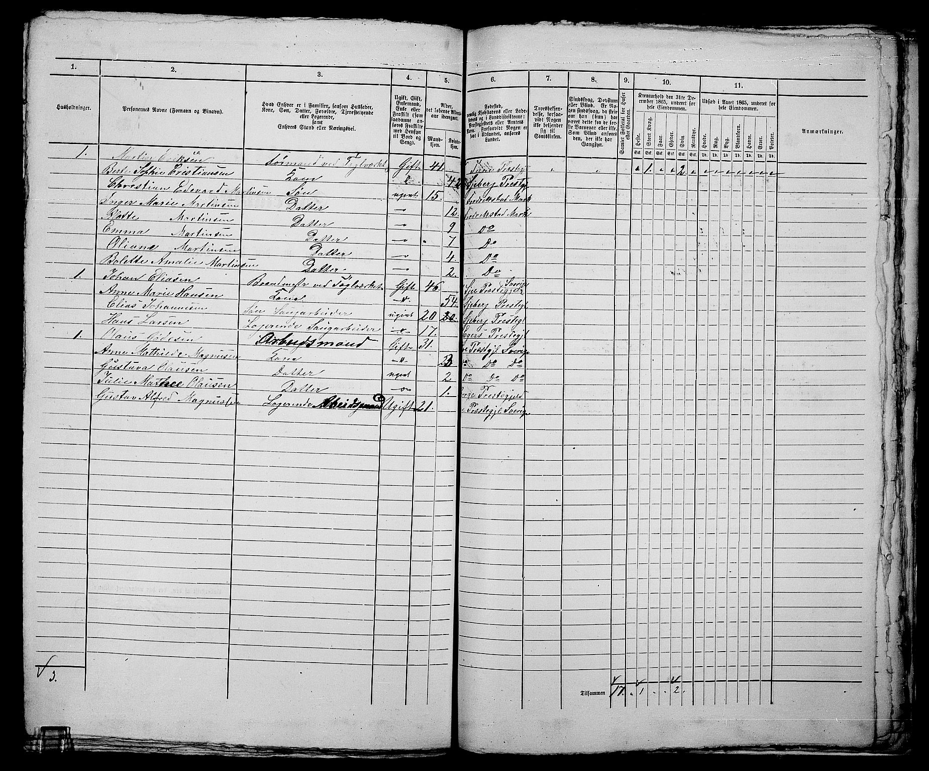 RA, 1865 census for Fredrikstad/Fredrikstad, 1865, p. 758