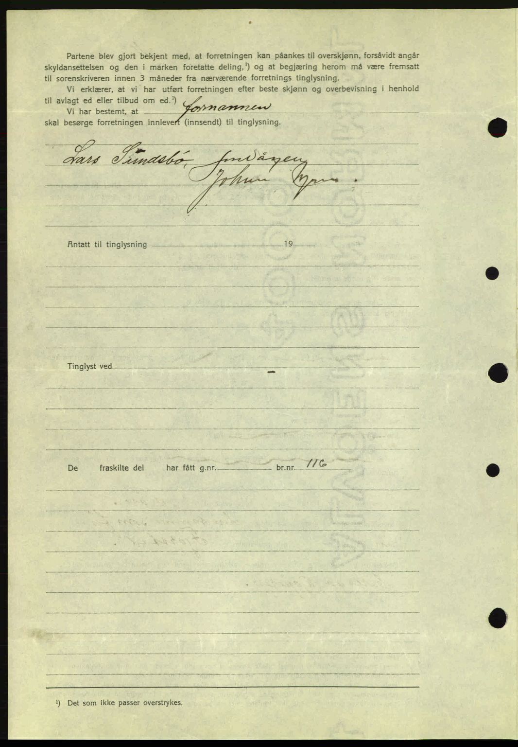 Romsdal sorenskriveri, AV/SAT-A-4149/1/2/2C: Mortgage book no. A6, 1938-1939, Diary no: : 835/1939