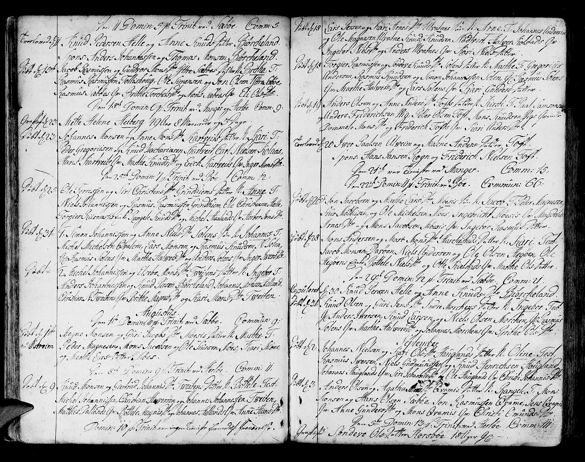 Manger sokneprestembete, AV/SAB-A-76801/H/Haa: Parish register (official) no. A 1, 1759-1791, p. 27