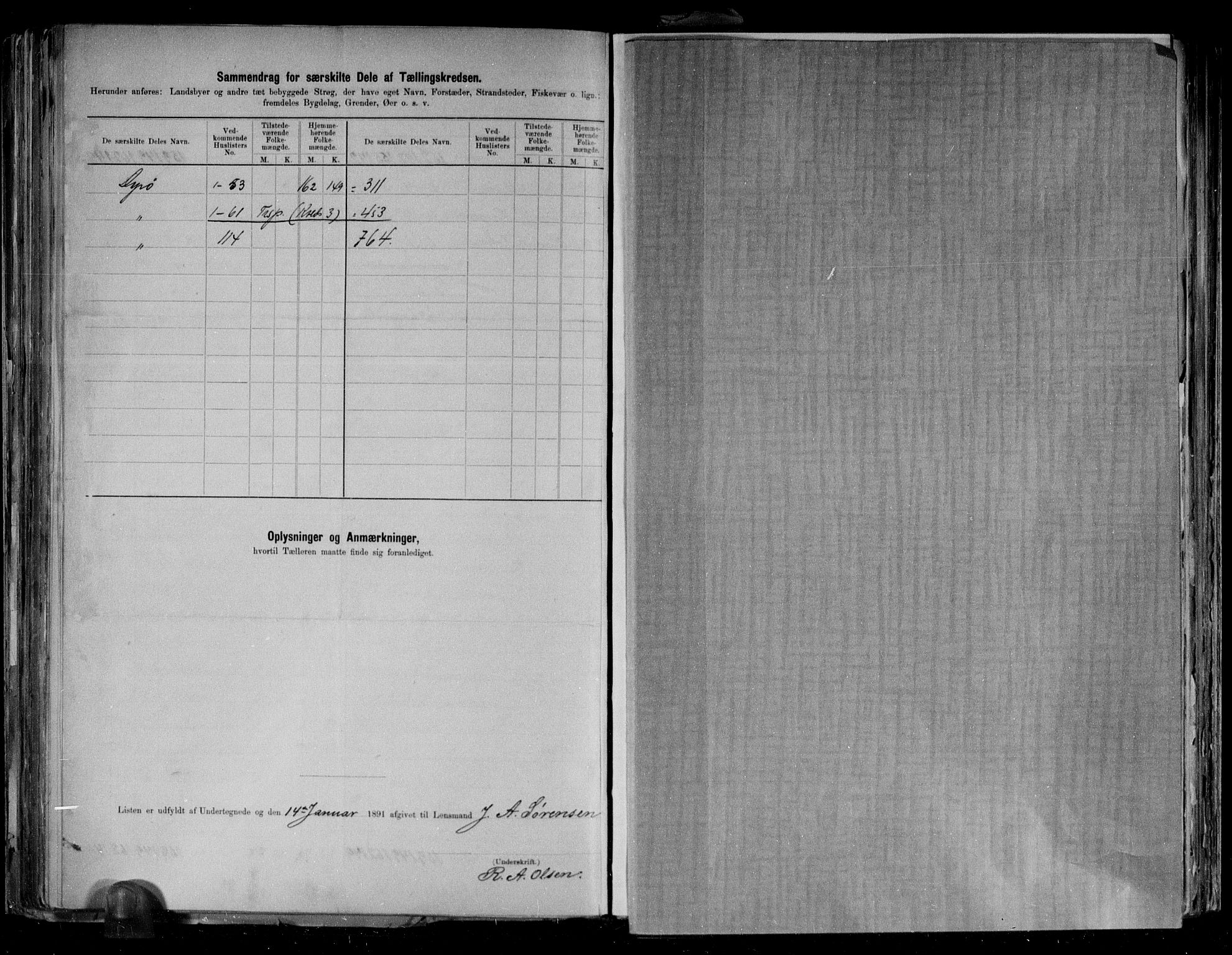 RA, 1891 census for 1926 Dyrøy, 1891, p. 14