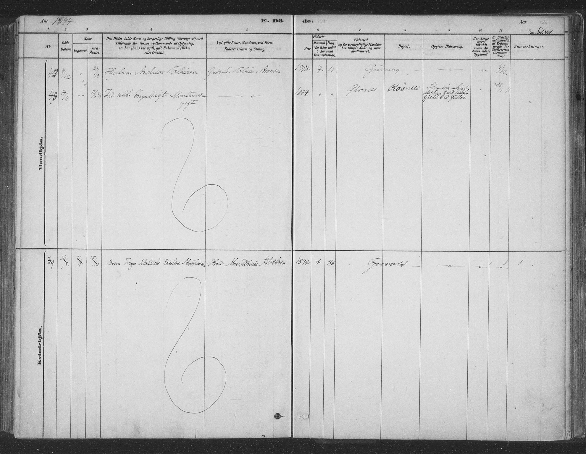 Ministerialprotokoller, klokkerbøker og fødselsregistre - Nordland, AV/SAT-A-1459/891/L1302: Parish register (official) no. 891A07, 1878-1895, p. 401