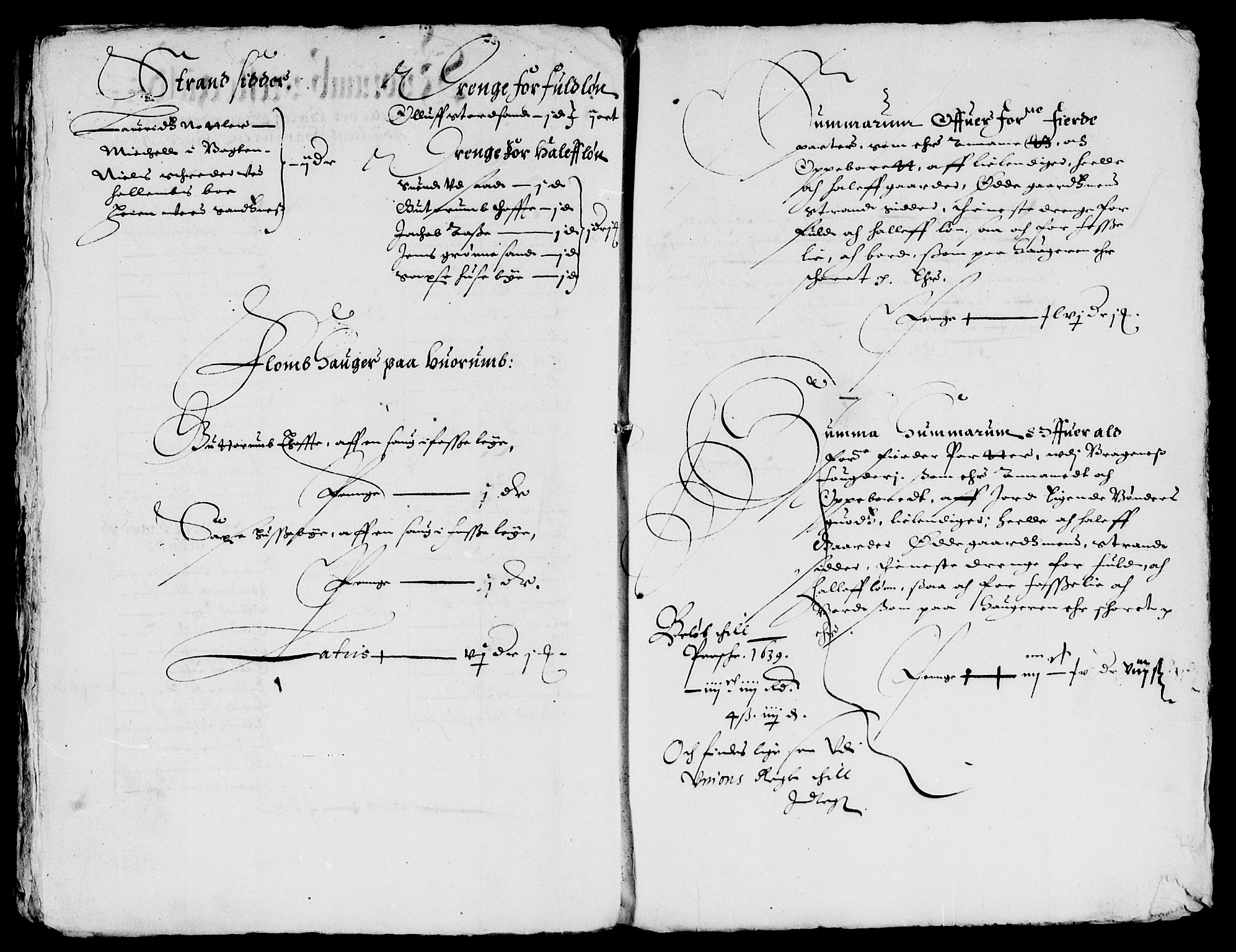 Rentekammeret inntil 1814, Reviderte regnskaper, Lensregnskaper, AV/RA-EA-5023/R/Rb/Rba/L0146: Akershus len, 1639