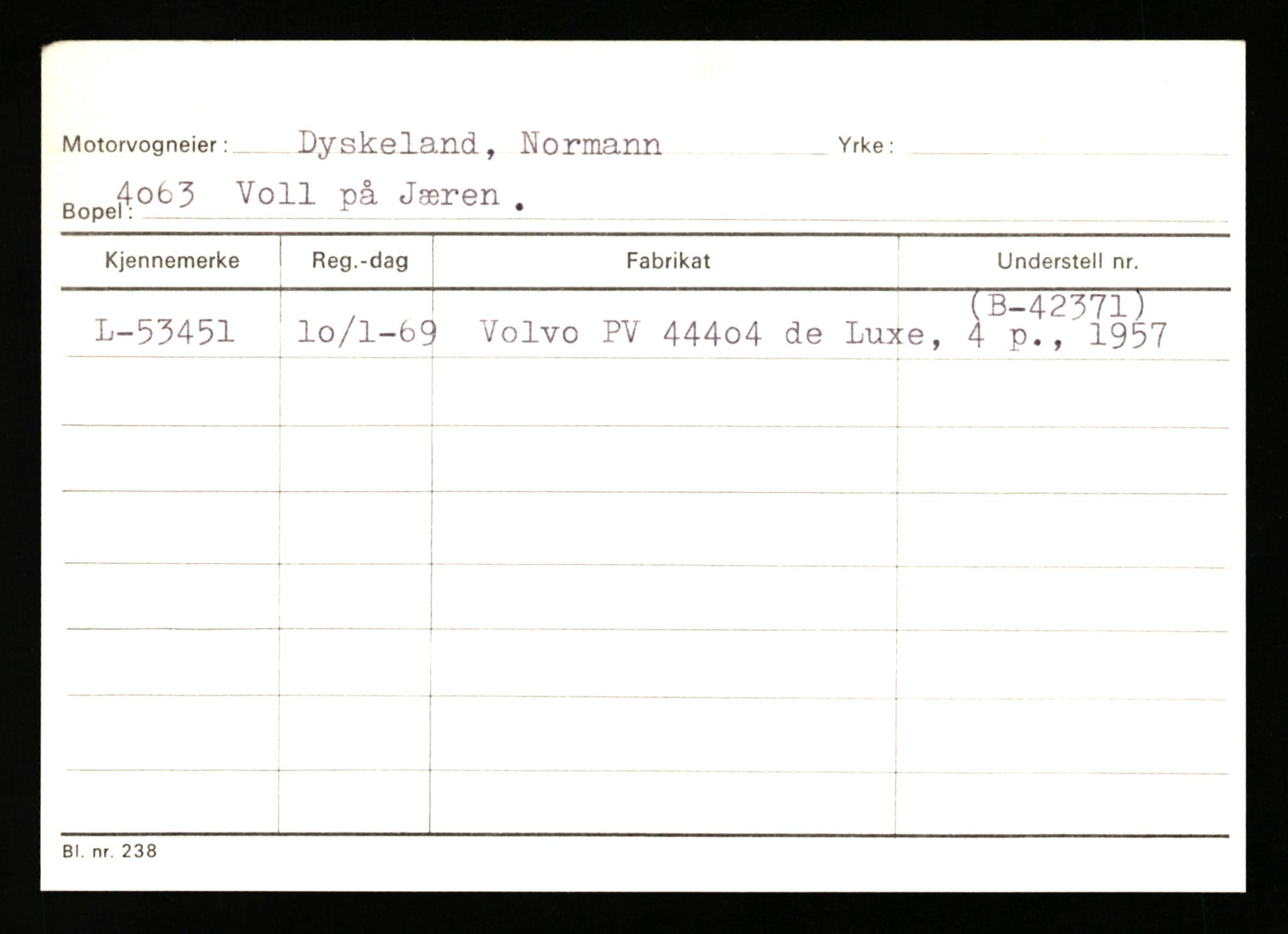 Stavanger trafikkstasjon, AV/SAST-A-101942/0/H/L0006: Dalva - Egersund, 1930-1971, p. 1301