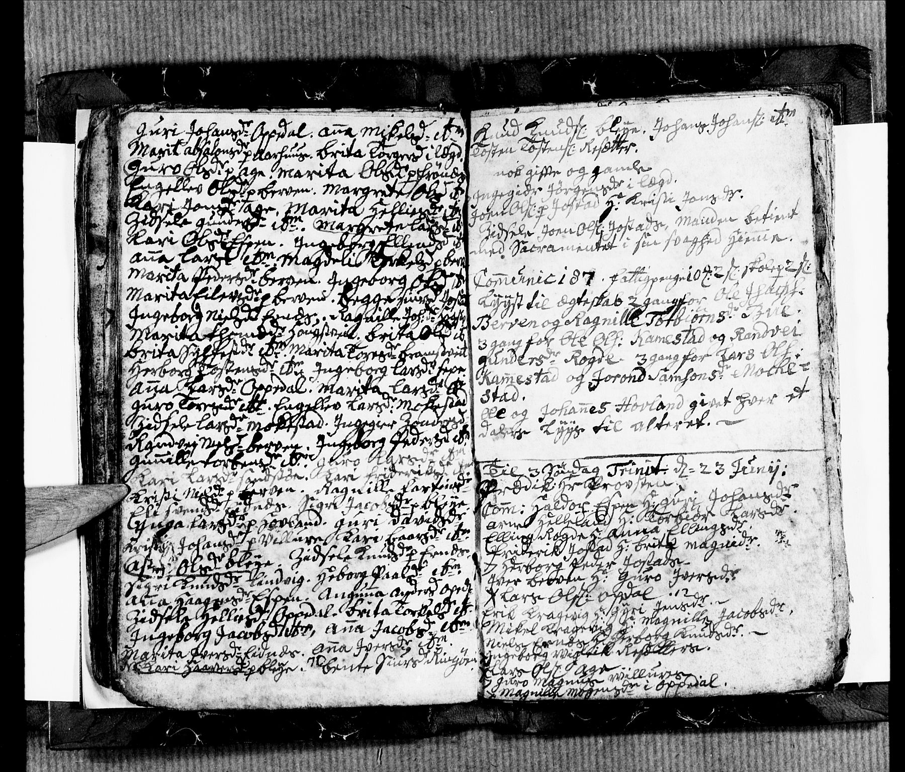 Ullensvang sokneprestembete, AV/SAB-A-78701/H/Hab: Parish register (copy) no. B 1, 1764-1766, p. 55-56