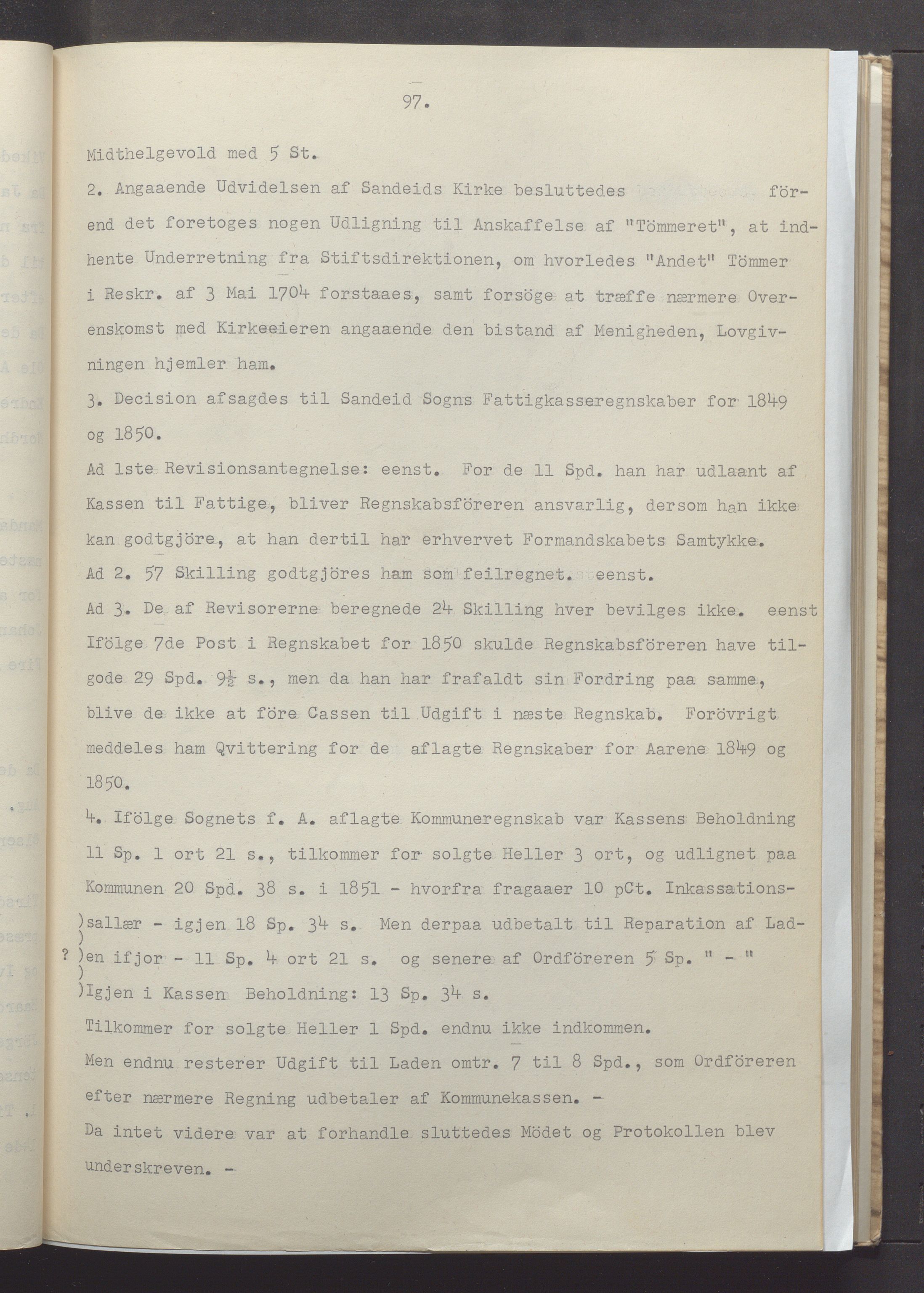 Vikedal kommune - Formannskapet, IKAR/K-100598/A/Ac/L0001: Avskrift av møtebok, 1837-1874, p. 97