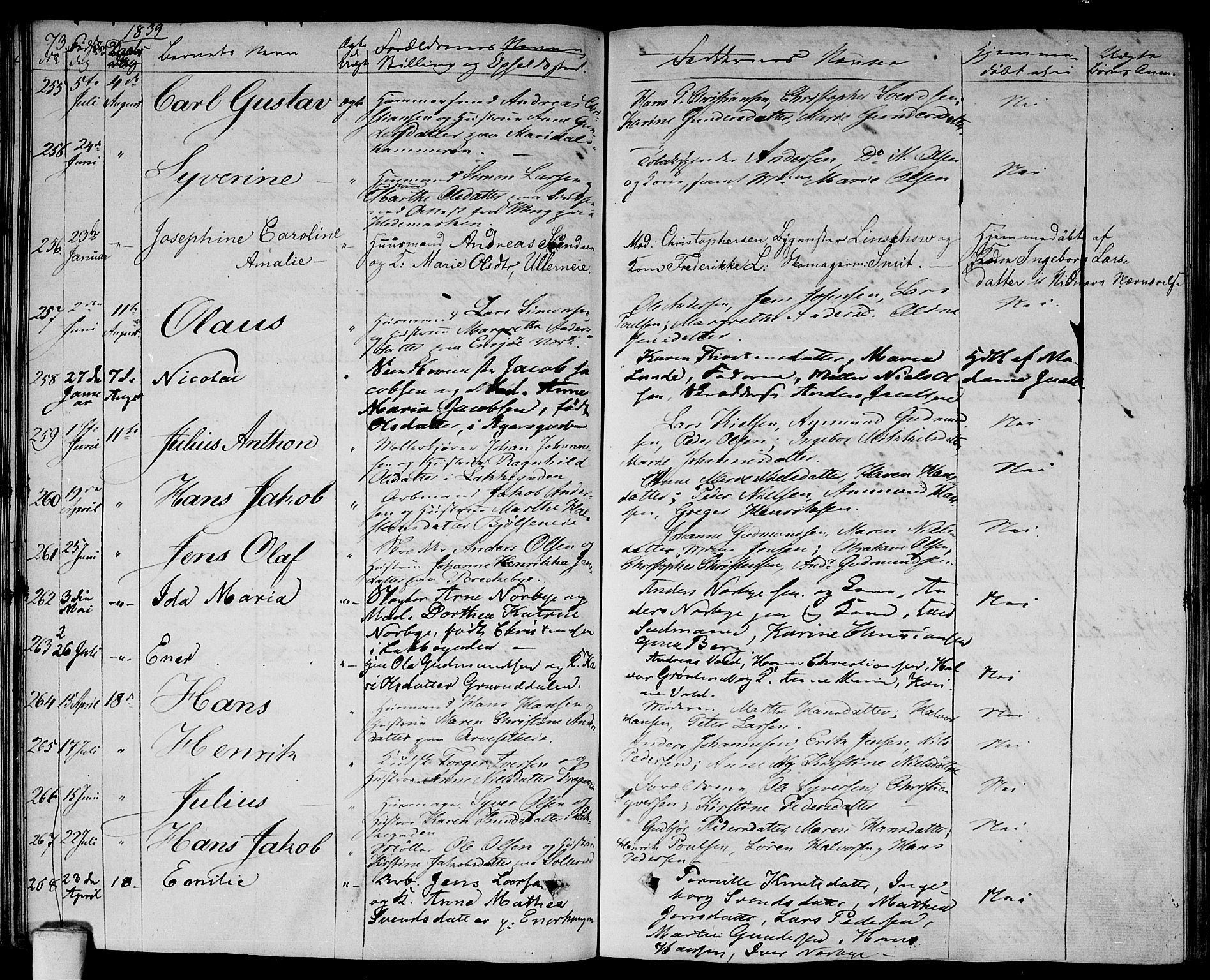 Aker prestekontor kirkebøker, SAO/A-10861/F/L0016: Parish register (official) no. 16, 1827-1841, p. 73