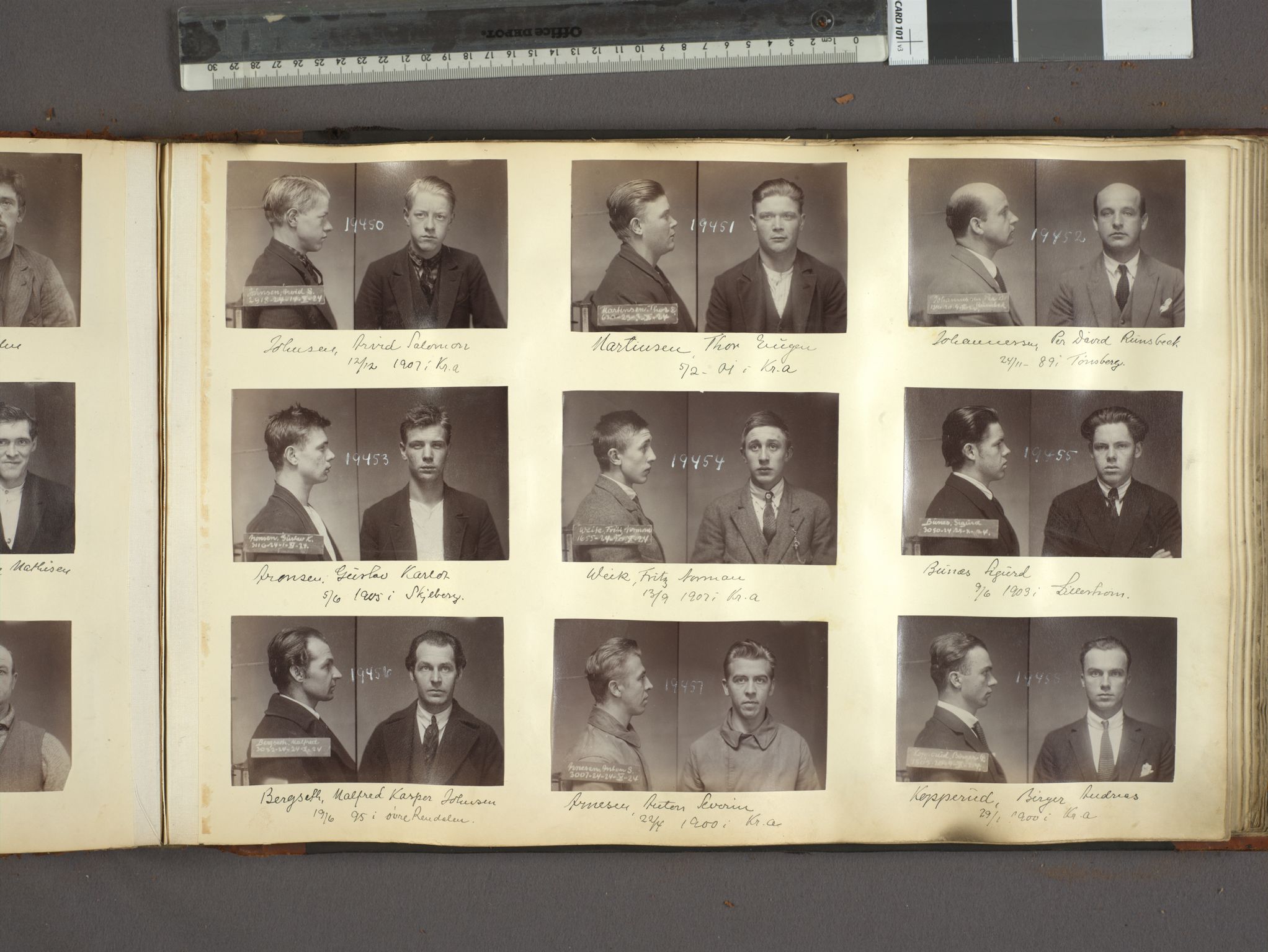 Oslo politikammer, Kriminalavdelingen, AV/SAO-A-11137/U/Ua/L0022: Forbryteralbum, 1923-1925, p. 57