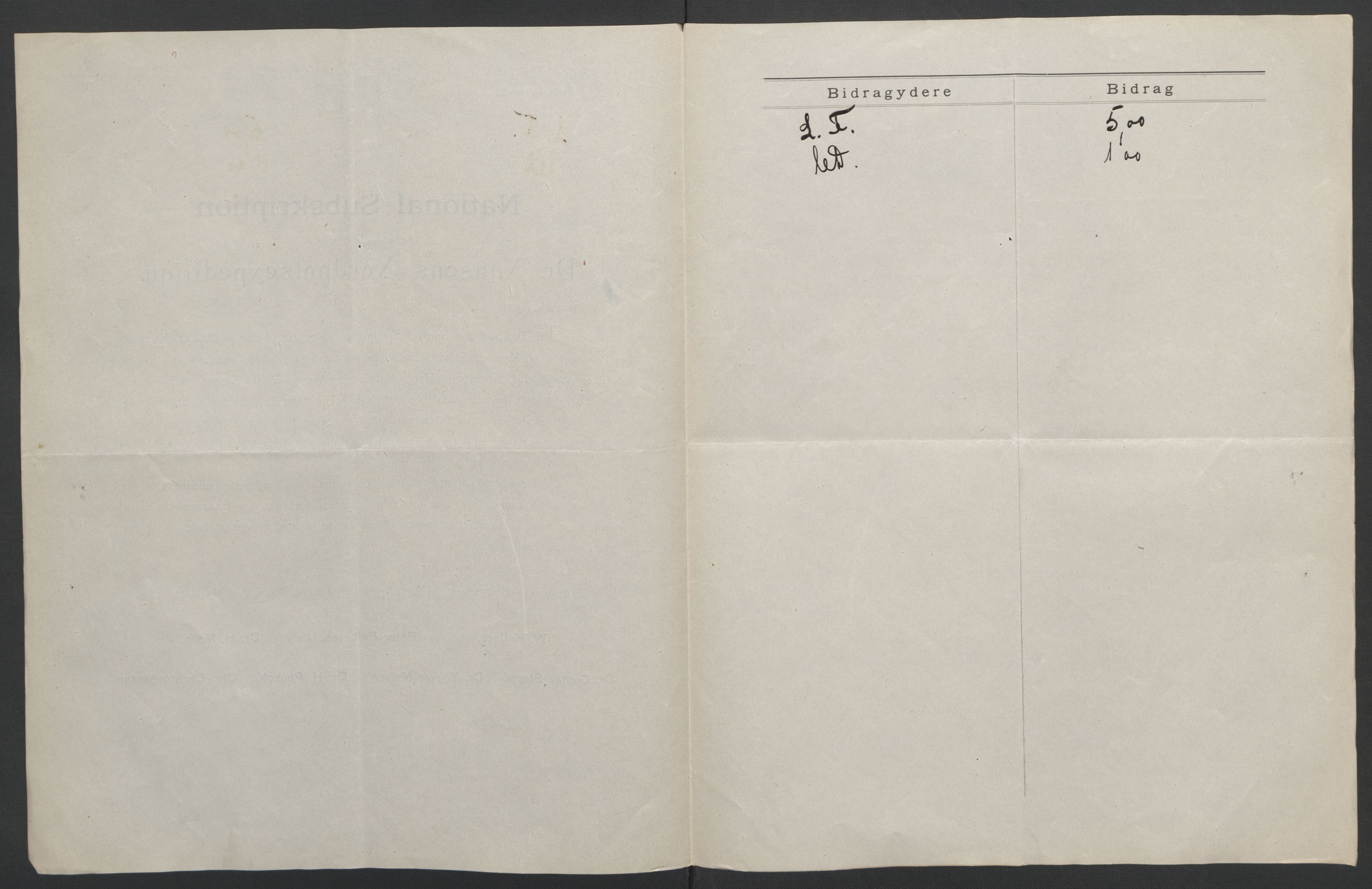 Arbeidskomitéen for Fridtjof Nansens polarekspedisjon, AV/RA-PA-0061/D/L0001/0006: Pengeinnsamlingen / Bidragslister med følgebrev, 1893, p. 16