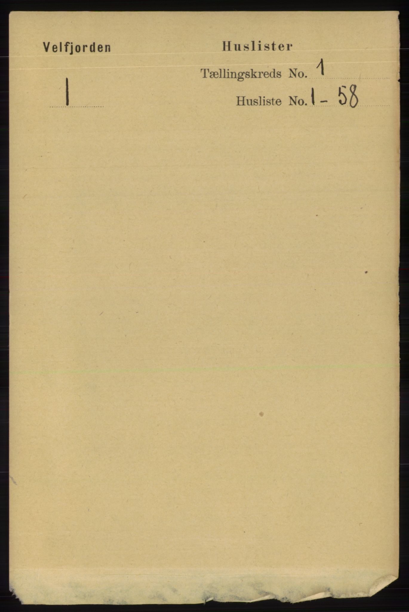 RA, 1891 census for 1813 Velfjord, 1891, p. 13