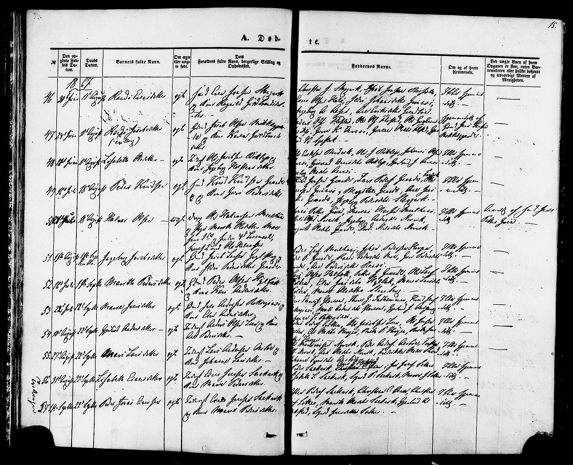 Ministerialprotokoller, klokkerbøker og fødselsregistre - Møre og Romsdal, AV/SAT-A-1454/592/L1027: Parish register (official) no. 592A05, 1865-1878, p. 15