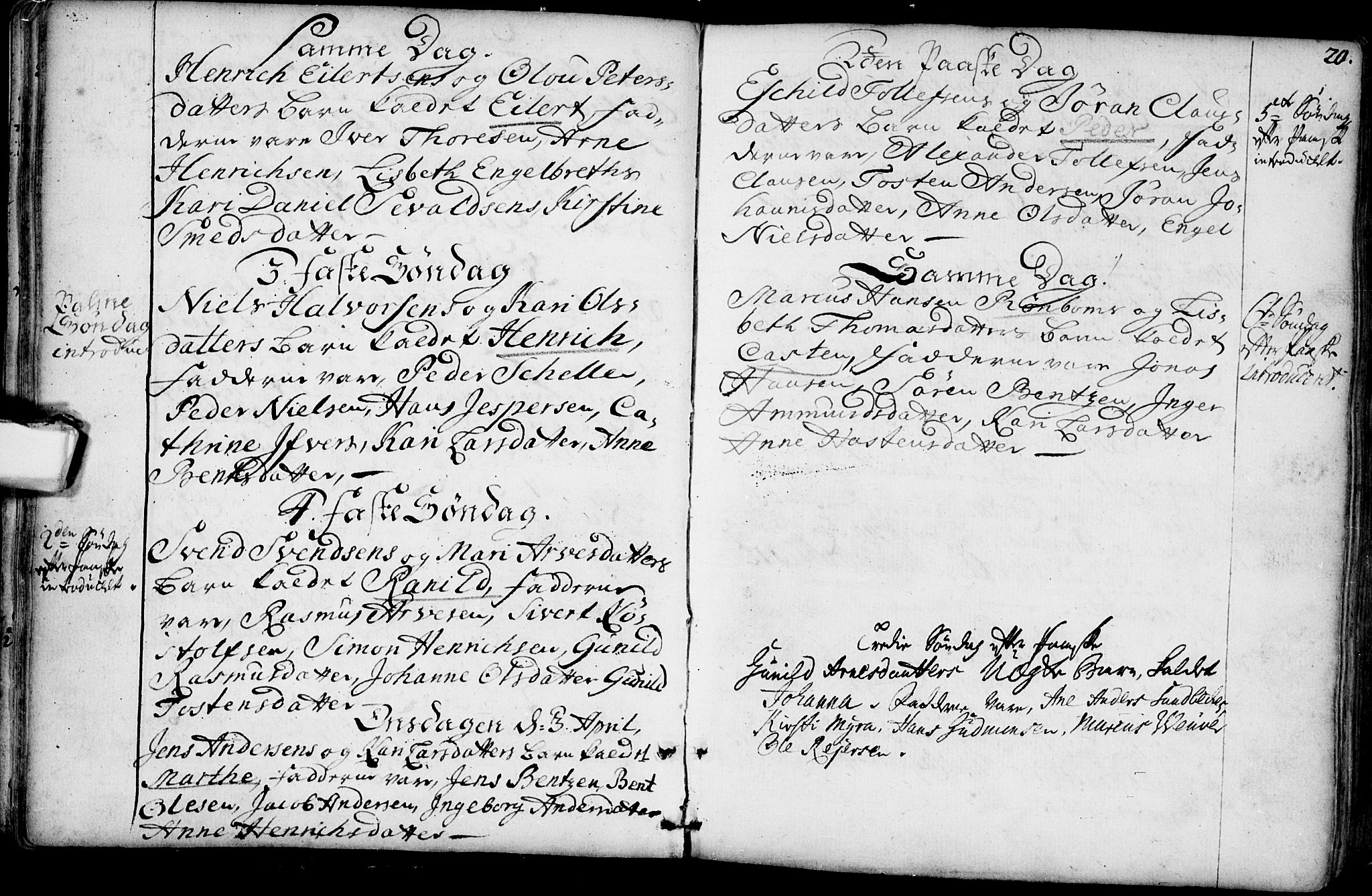 Glemmen prestekontor Kirkebøker, AV/SAO-A-10908/F/Fa/L0001: Parish register (official) no. 1, 1733-1759, p. 20