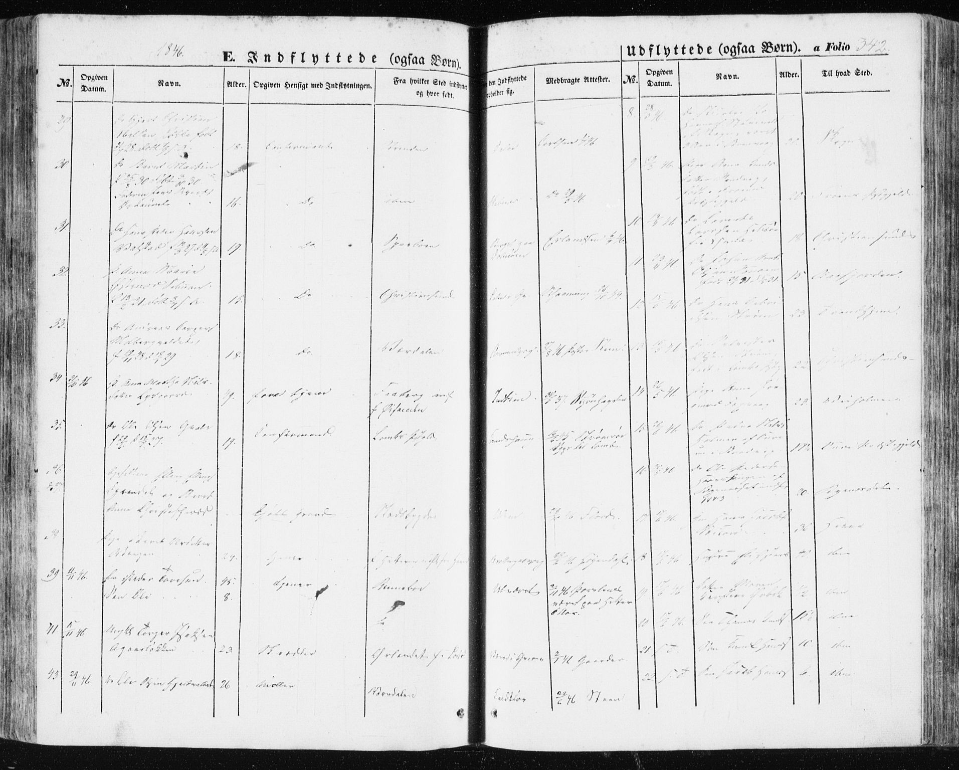 Ministerialprotokoller, klokkerbøker og fødselsregistre - Sør-Trøndelag, SAT/A-1456/634/L0529: Parish register (official) no. 634A05, 1843-1851, p. 342