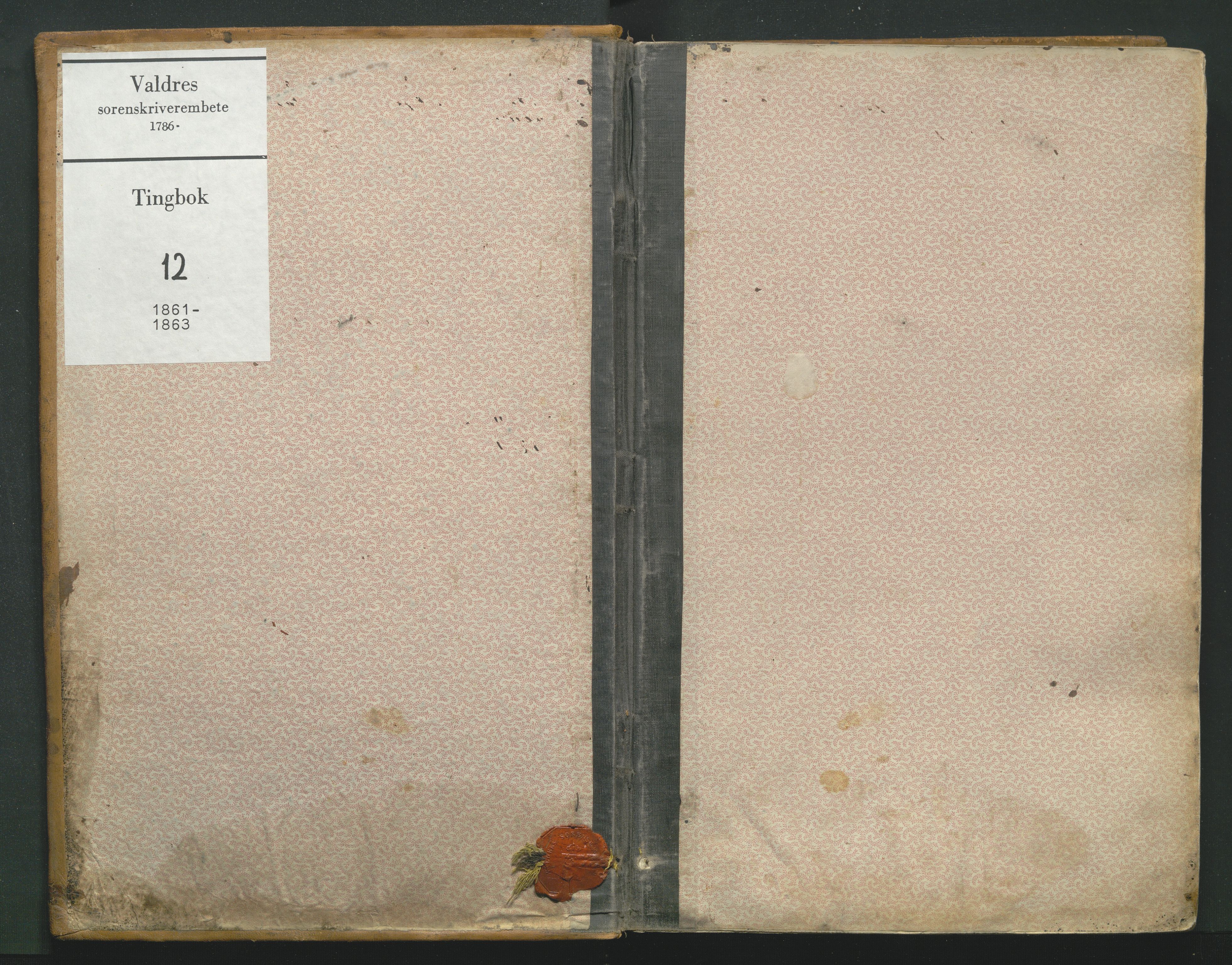 Valdres sorenskriveri, SAH/TING-016/G/Gb/L0012: Tingbok, 1861-1863