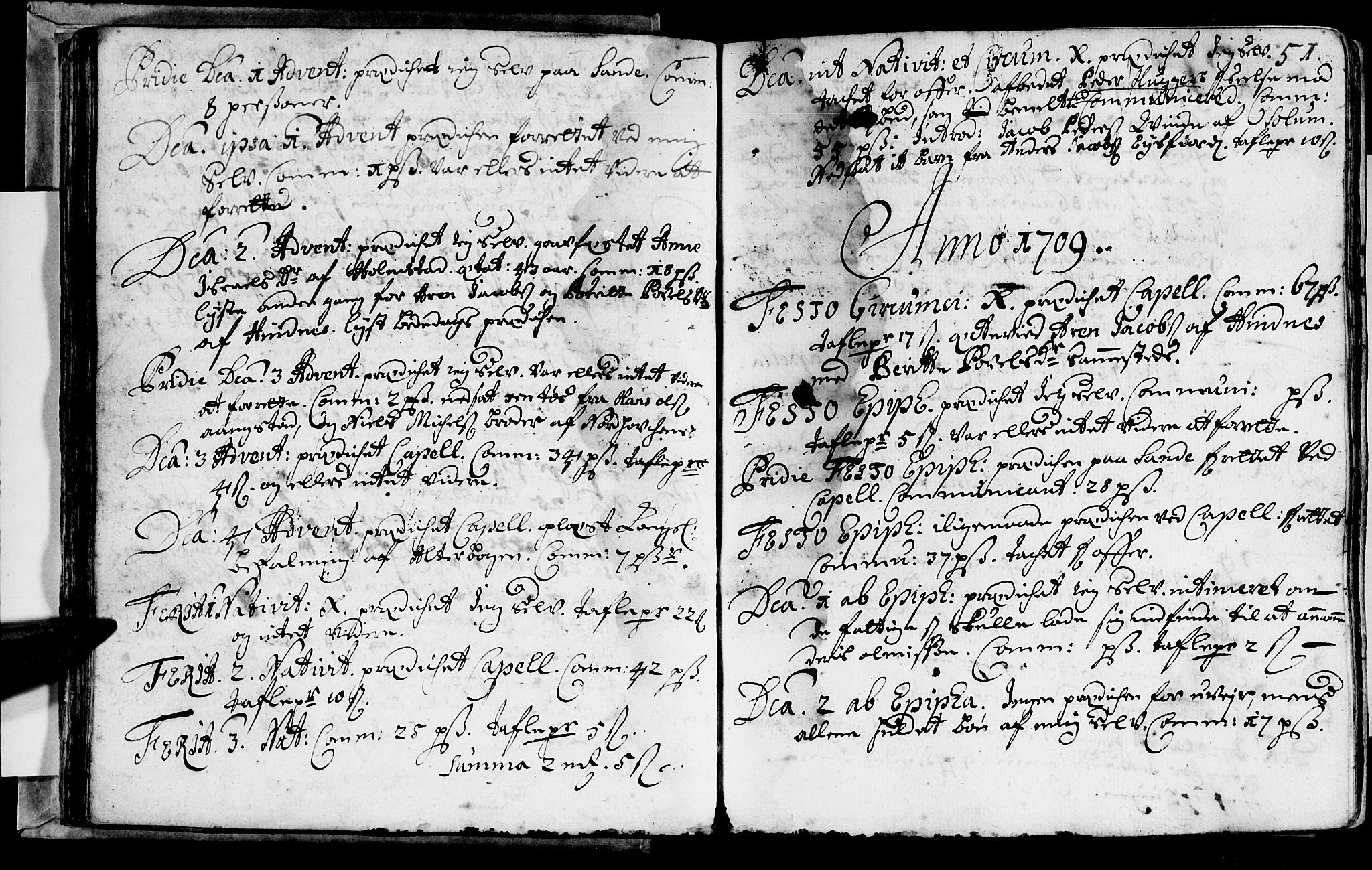 Ministerialprotokoller, klokkerbøker og fødselsregistre - Nordland, AV/SAT-A-1459/888/L1231: Parish register (official) no. 888A01 /1, 1693-1738, p. 51