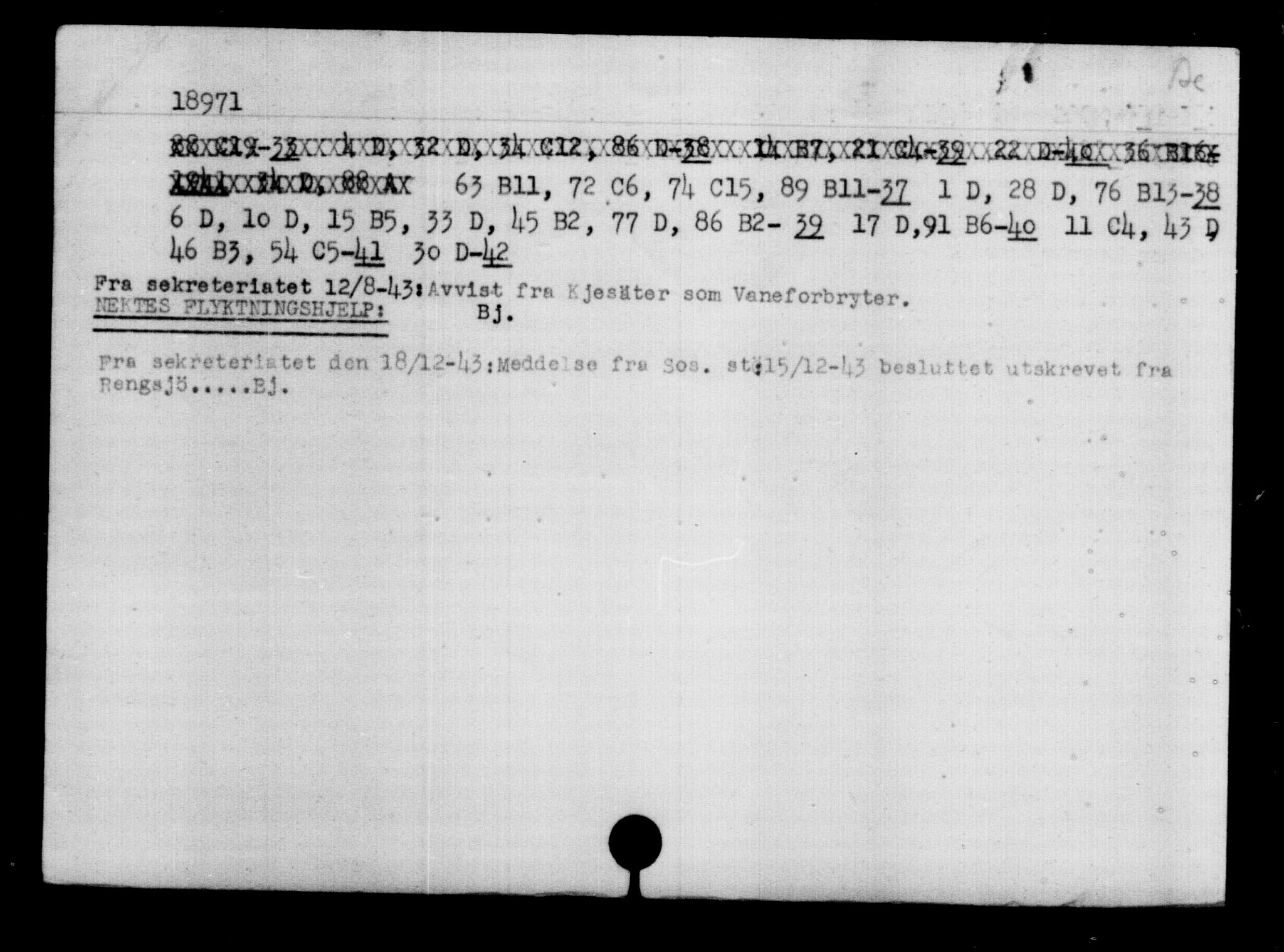 Den Kgl. Norske Legasjons Flyktningskontor, AV/RA-S-6753/V/Va/L0009: Kjesäterkartoteket.  Flyktningenr. 18502-22048, 1940-1945, p. 551