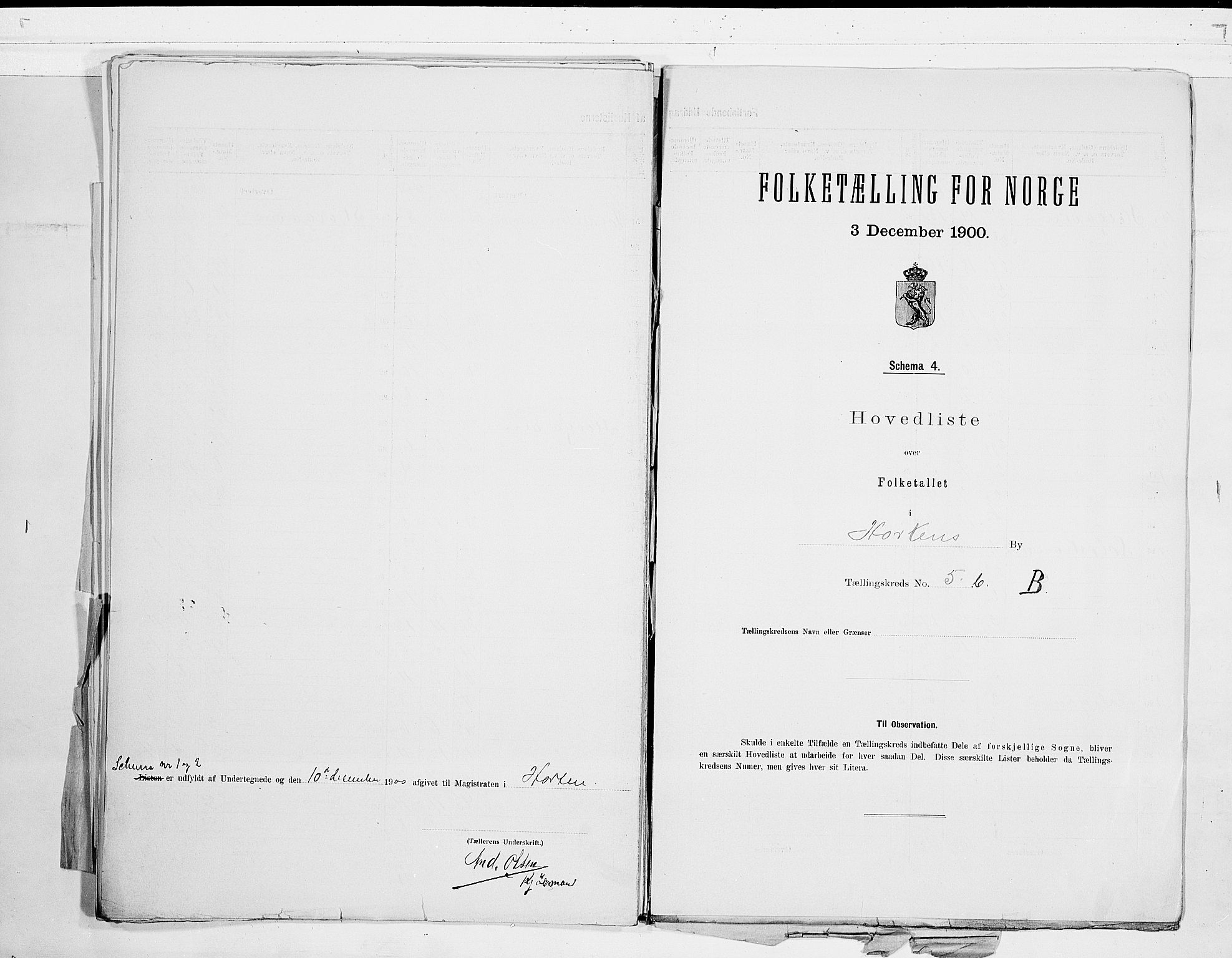 RA, 1900 census for Horten, 1900, p. 24